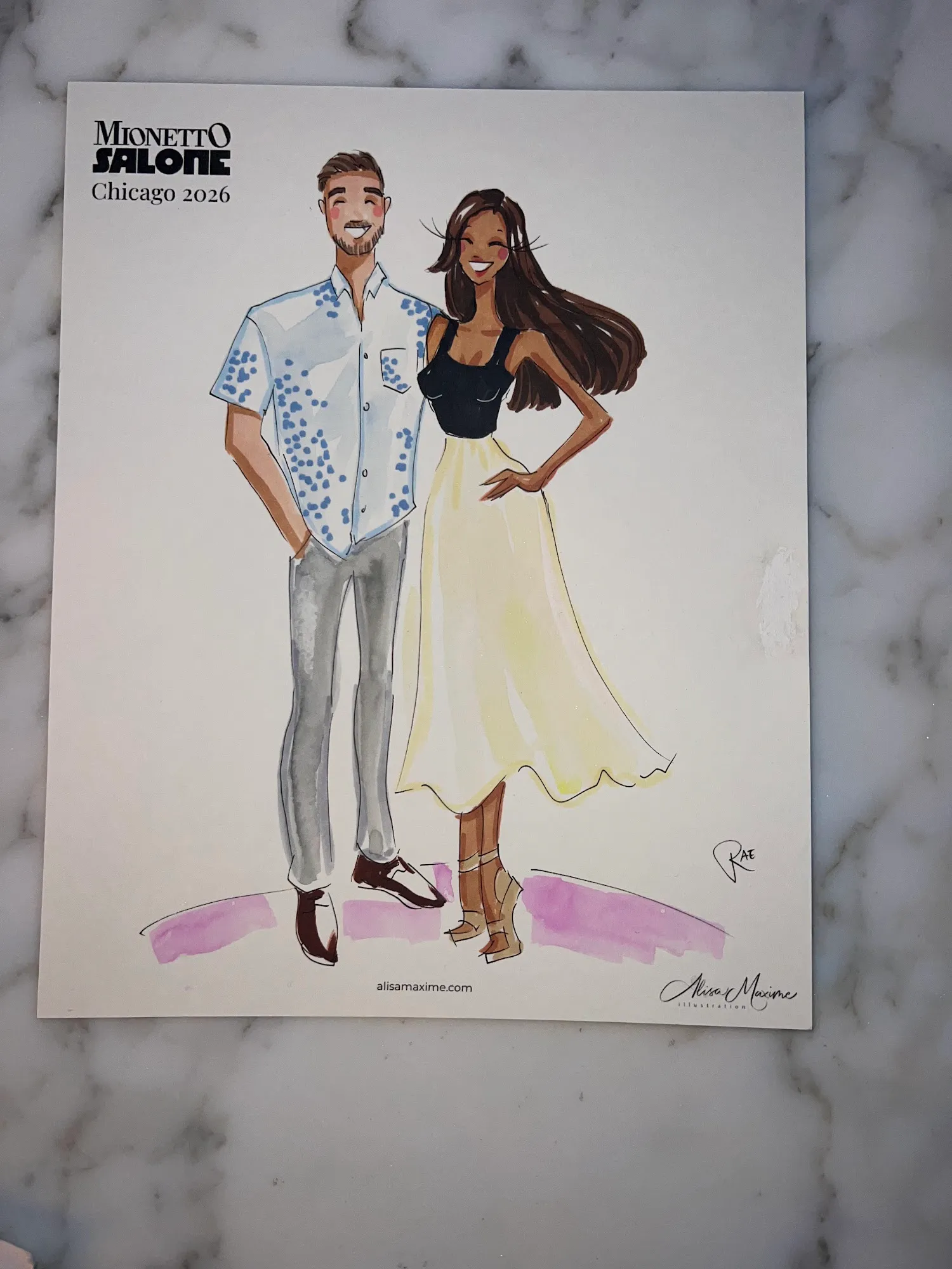 Live fashion sketch 8 from Corporate Event at The Ritz-Carlton, Chicago