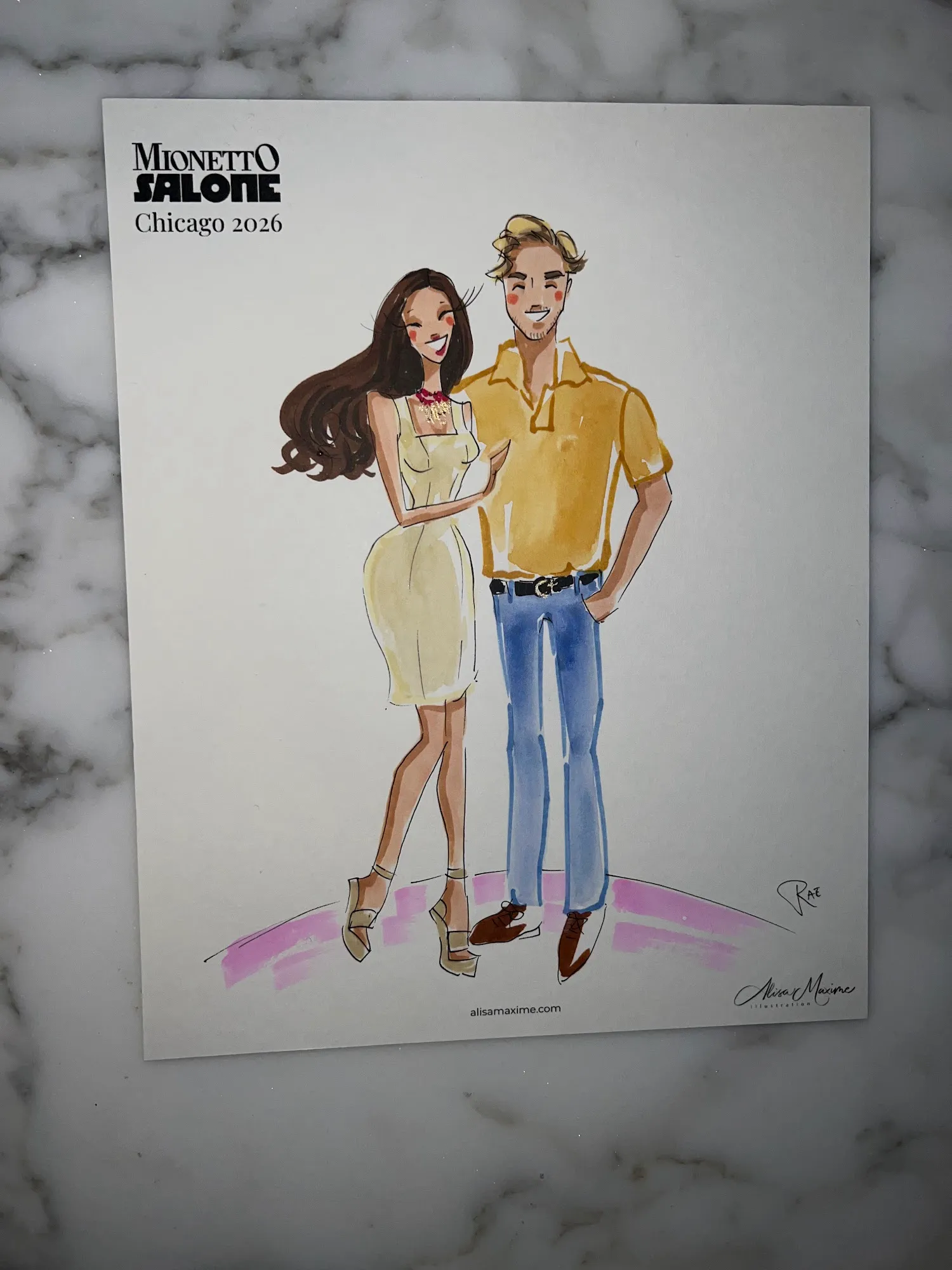 Live fashion sketch 12 from Corporate Event at The Ritz-Carlton, Chicago