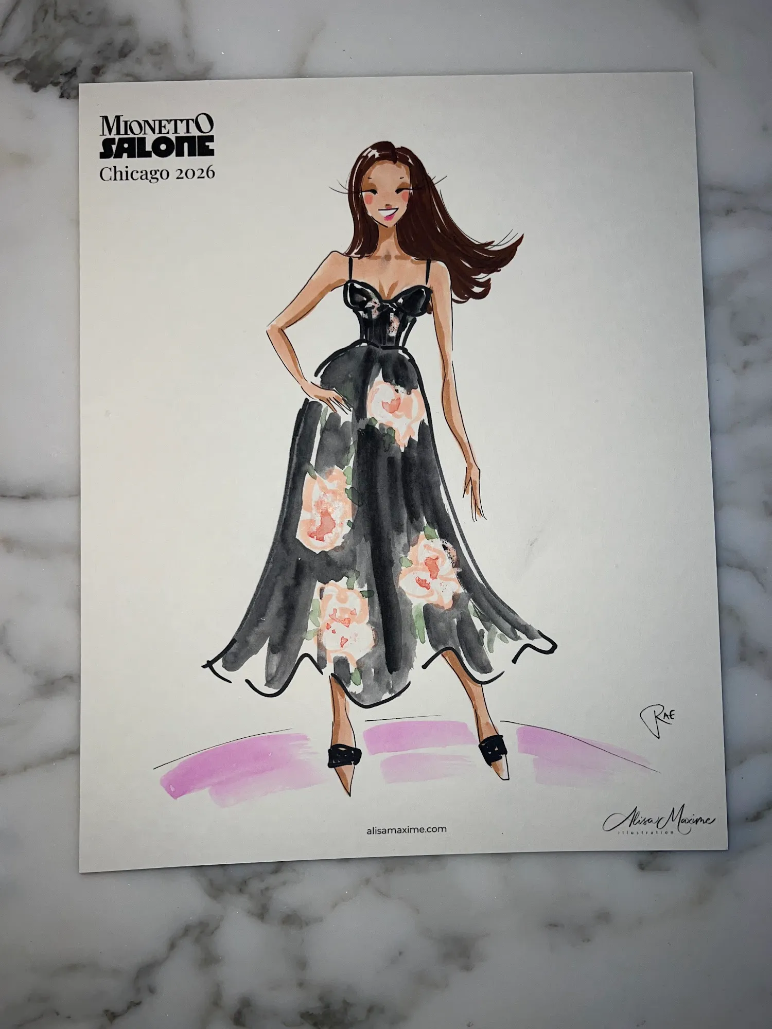 Live fashion sketch 9 from Corporate Event at The Ritz-Carlton, Chicago