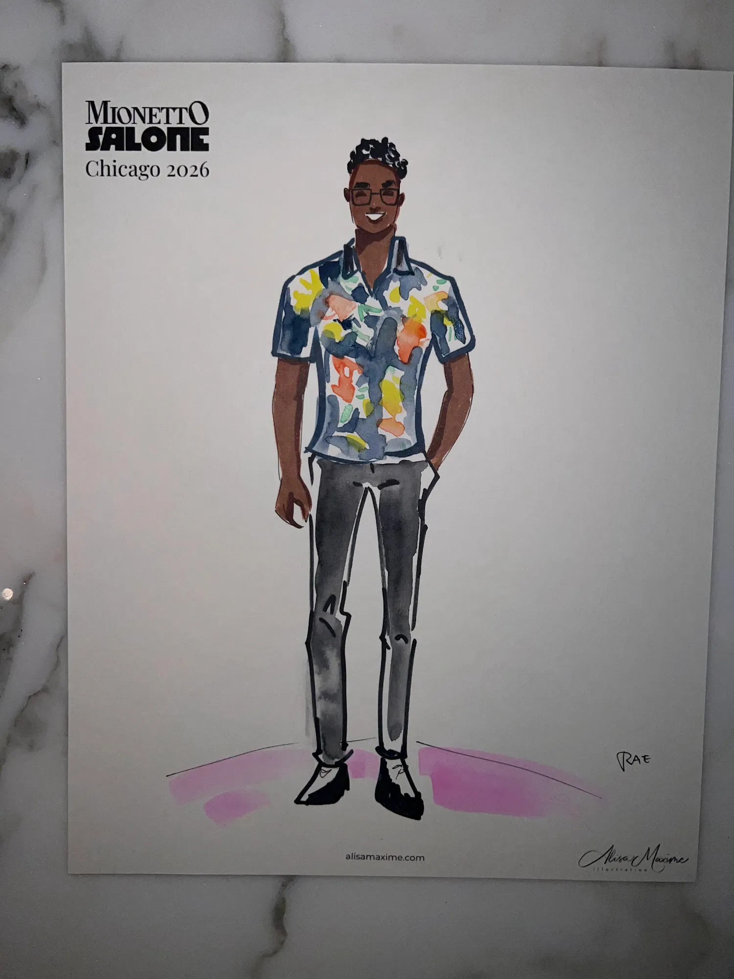 Live fashion sketch 15 from Corporate Event at The Ritz-Carlton, Chicago