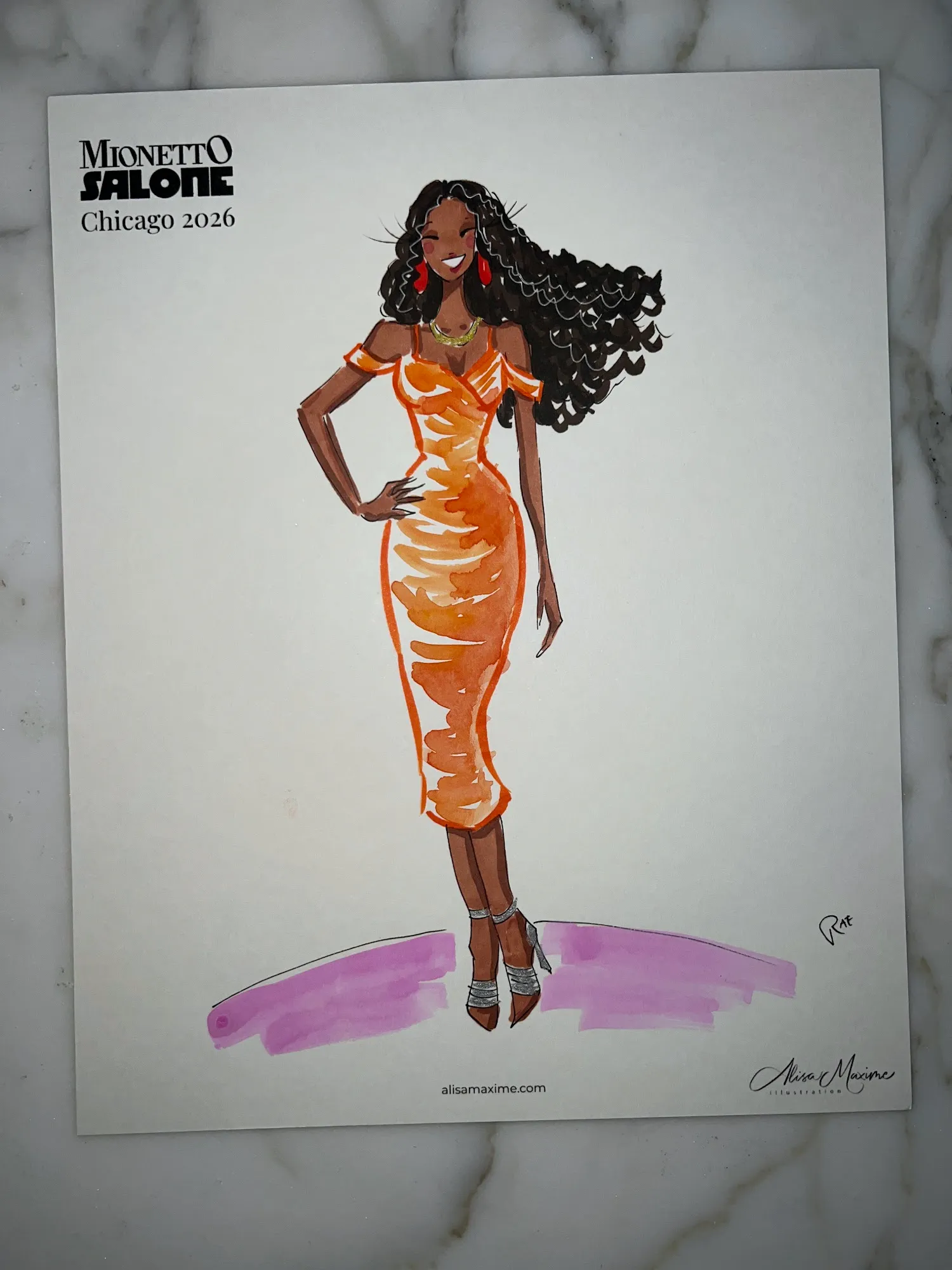 Live fashion sketch 5 from Corporate Event at The Ritz-Carlton, Chicago