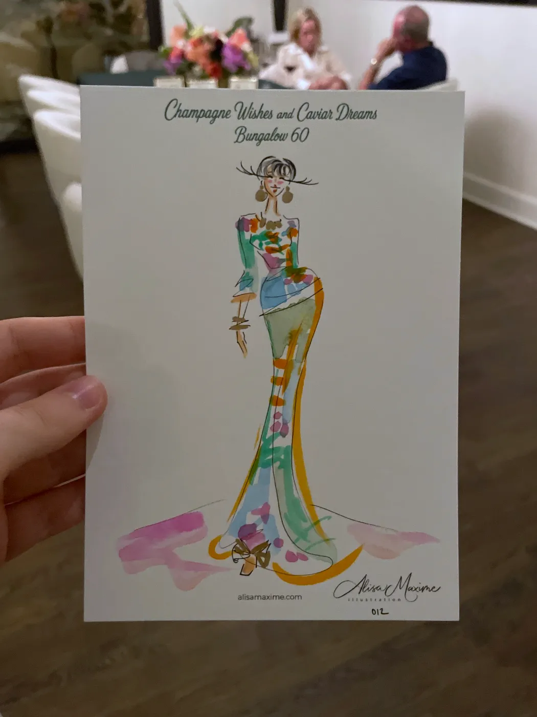 Live fashion sketch 12 from Birthday Party in Frisco, Texas