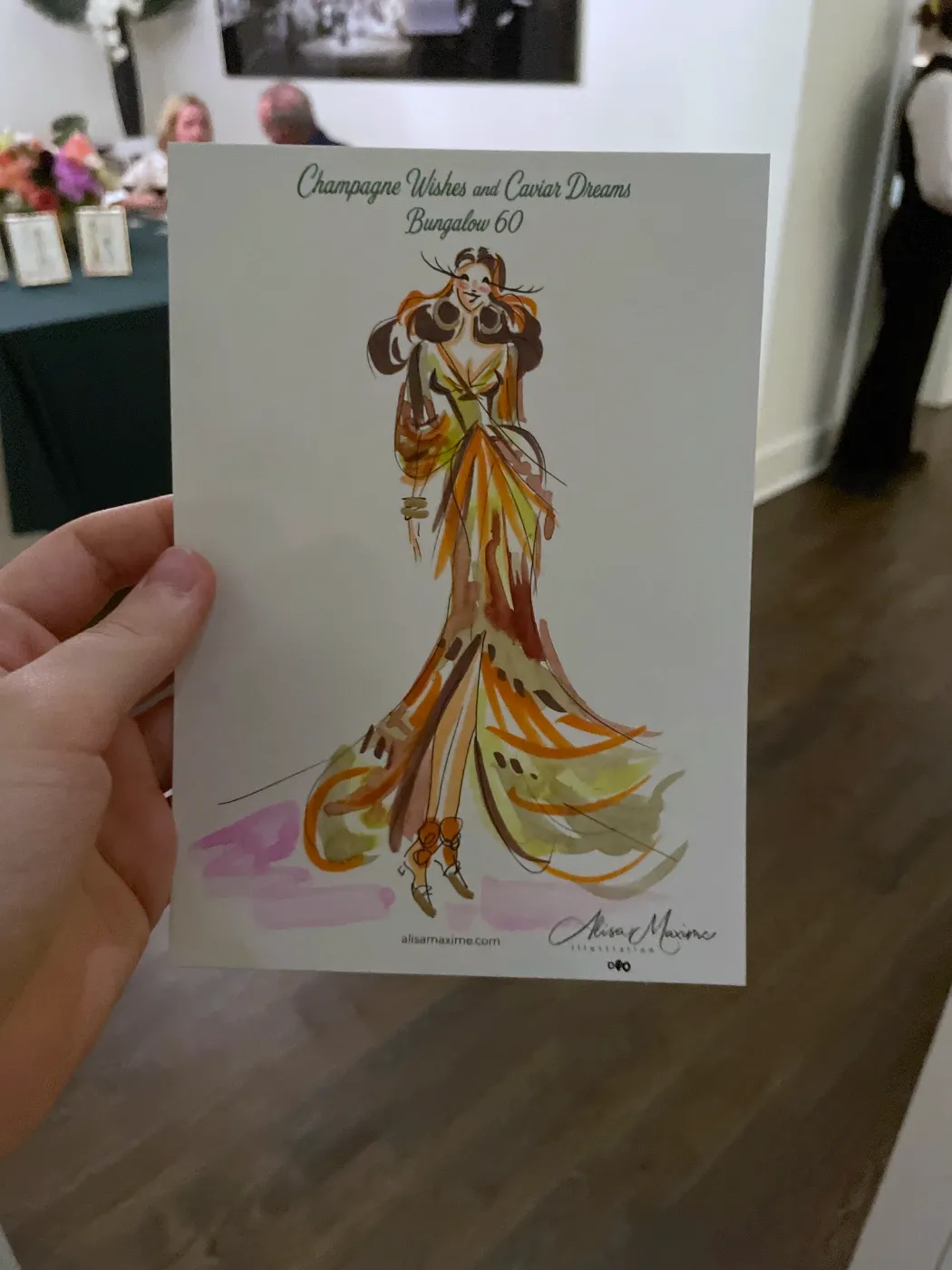 Live fashion sketch 10 from Birthday Party in Frisco, Texas