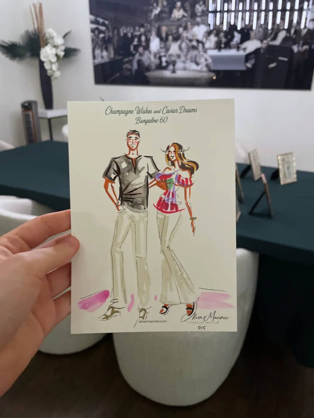 Live fashion sketch 15 from Birthday Party in Frisco, Texas