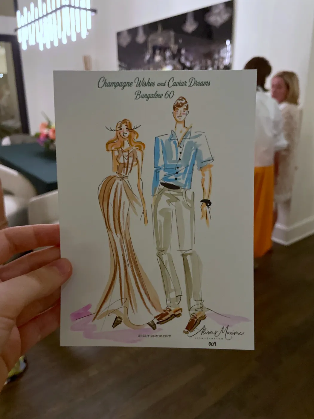 Live fashion sketch 9 from Birthday Party in Frisco, Texas
