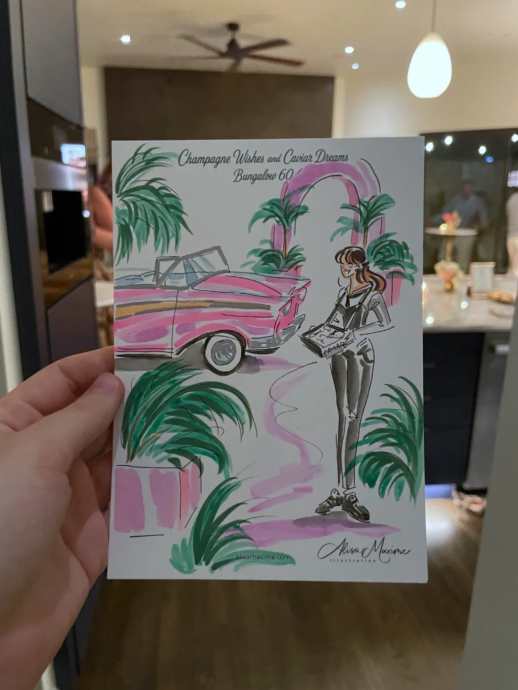 Live fashion sketch 7 from Birthday Party in Frisco, Texas