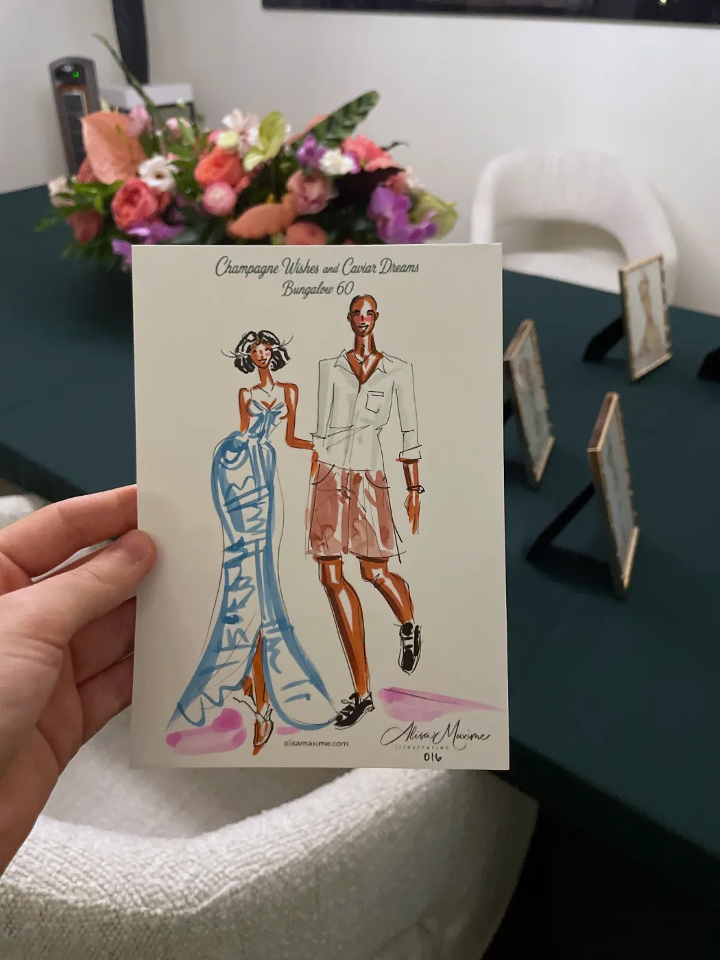 Live fashion sketch 16 from Birthday Party in Frisco, Texas