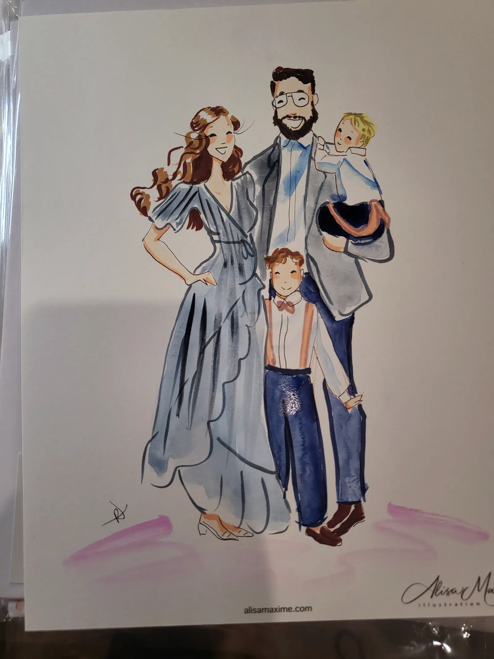 Live fashion sketch 9 from Wedding Celebration at The Barn in Paradise, Texas