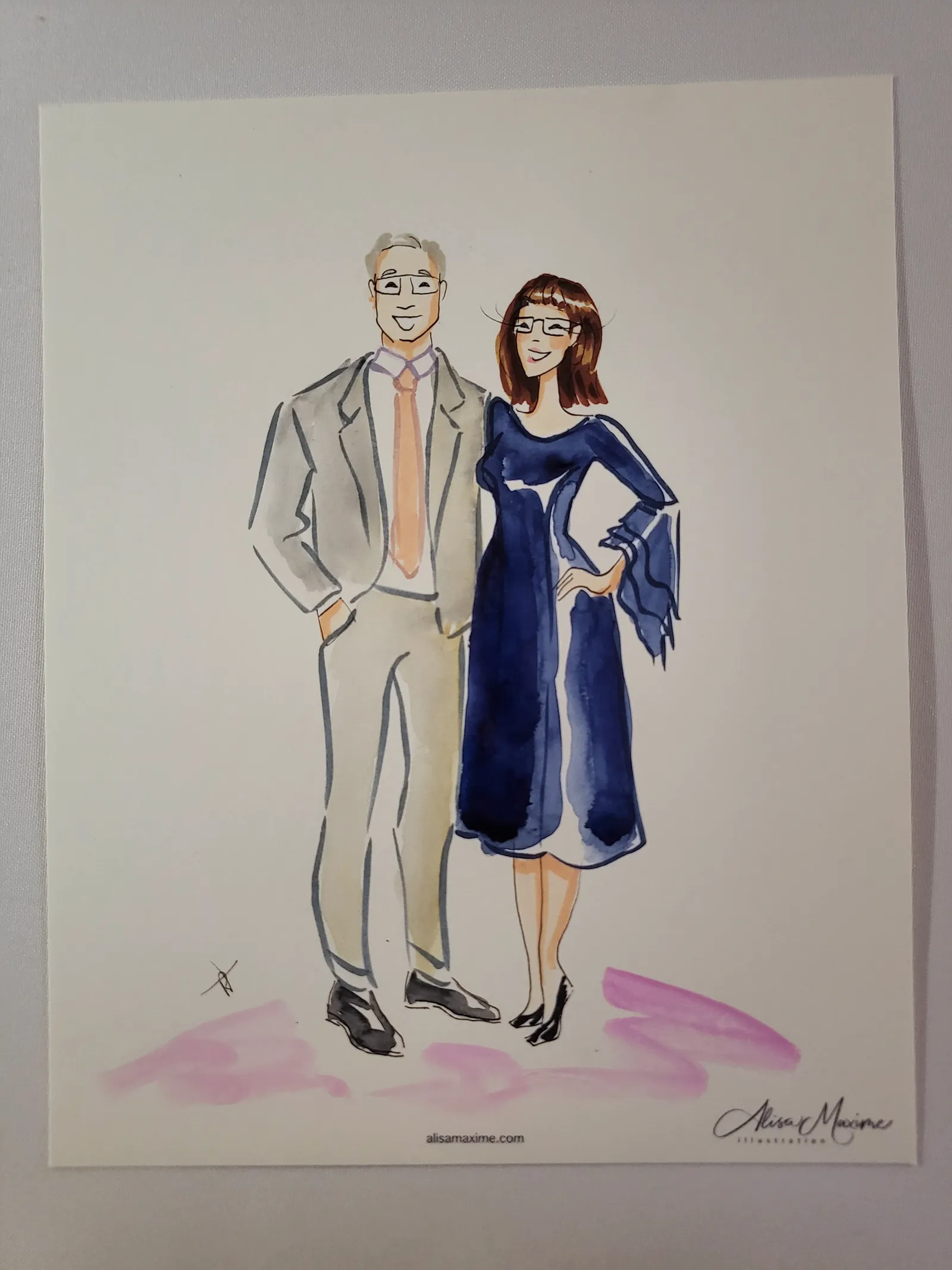 Live fashion sketch 11 from Wedding Celebration at The Barn in Paradise, Texas
