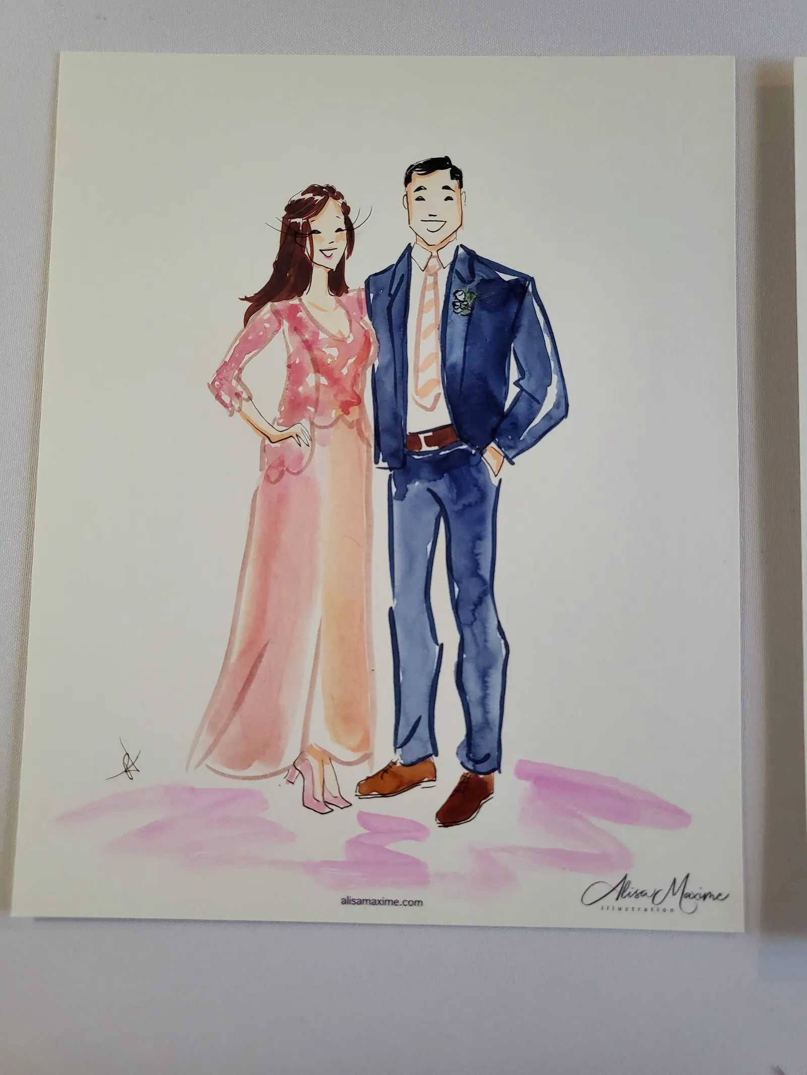 Live fashion sketch 10 from Wedding Celebration at The Barn in Paradise, Texas