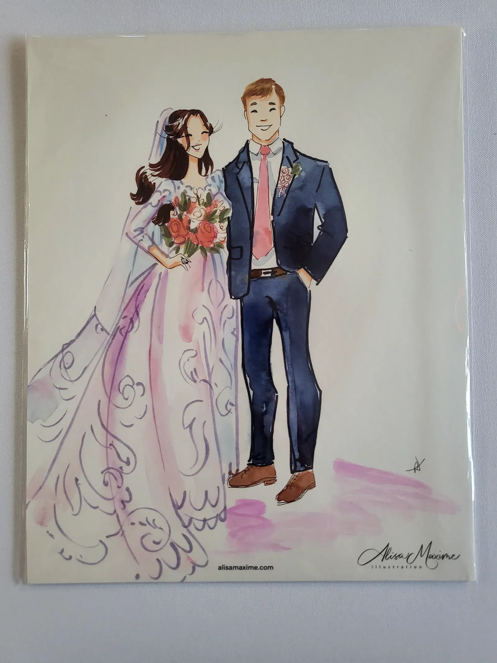 Live fashion sketch 4 from Wedding Celebration at The Barn in Paradise, Texas