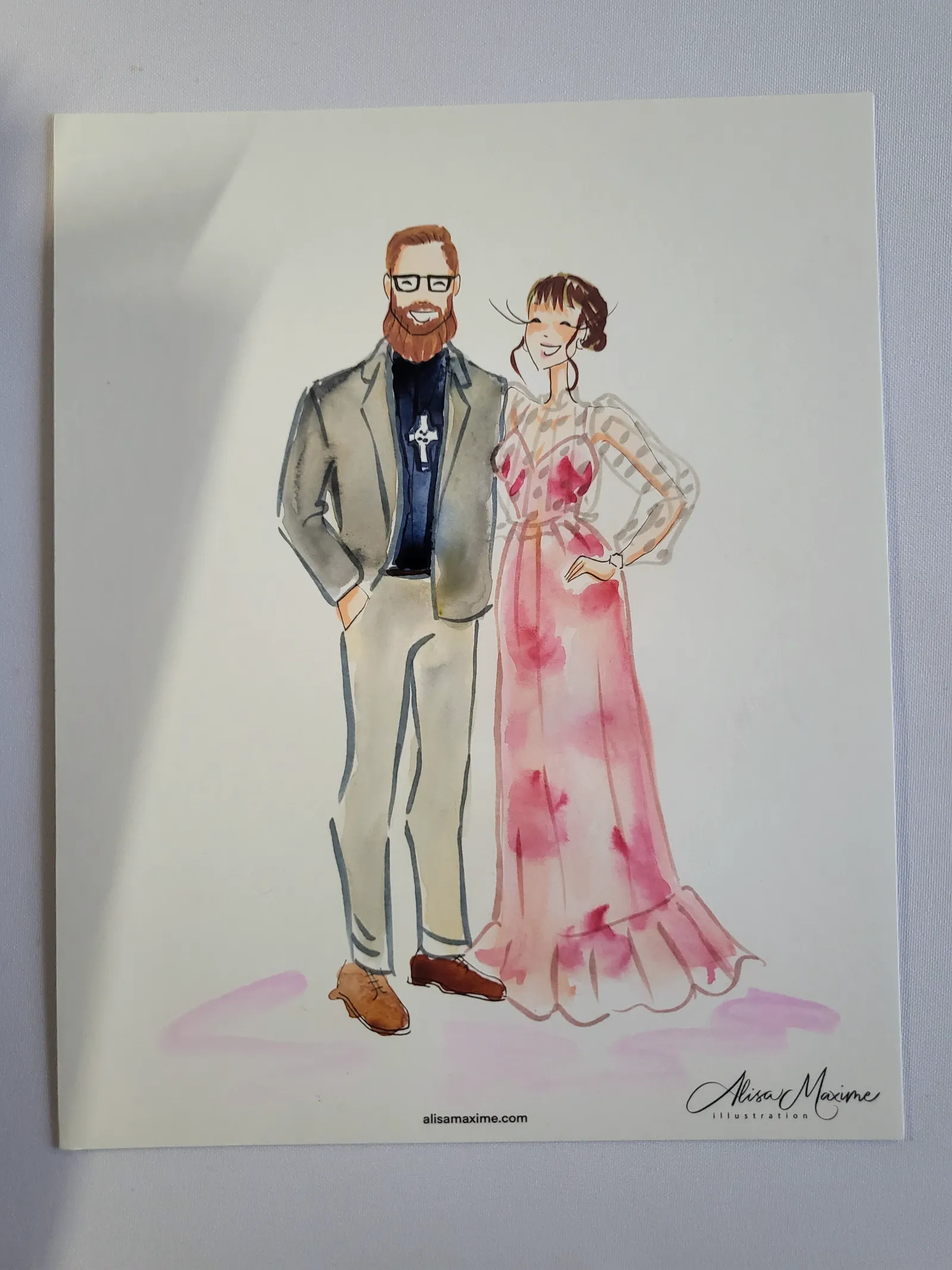 Live fashion sketch 6 from Wedding Celebration at The Barn in Paradise, Texas