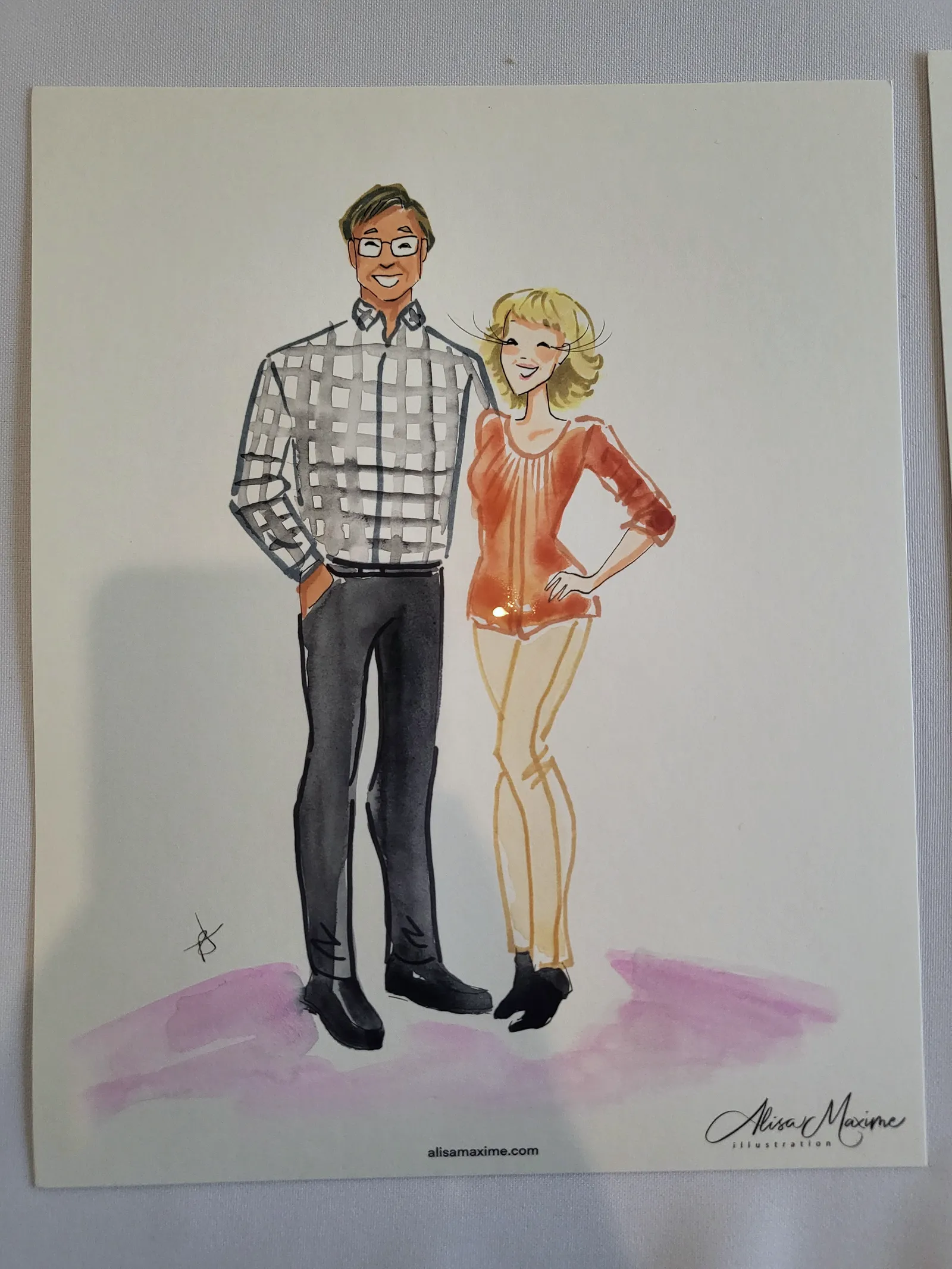 Live fashion sketch 7 from Wedding Celebration at The Barn in Paradise, Texas