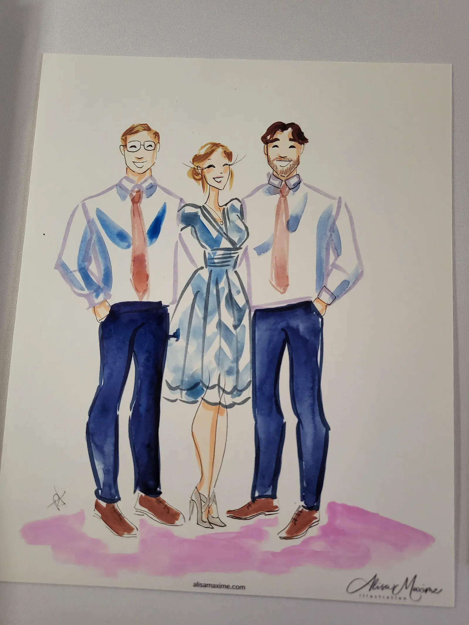 Live fashion sketch 8 from Wedding Celebration at The Barn in Paradise, Texas