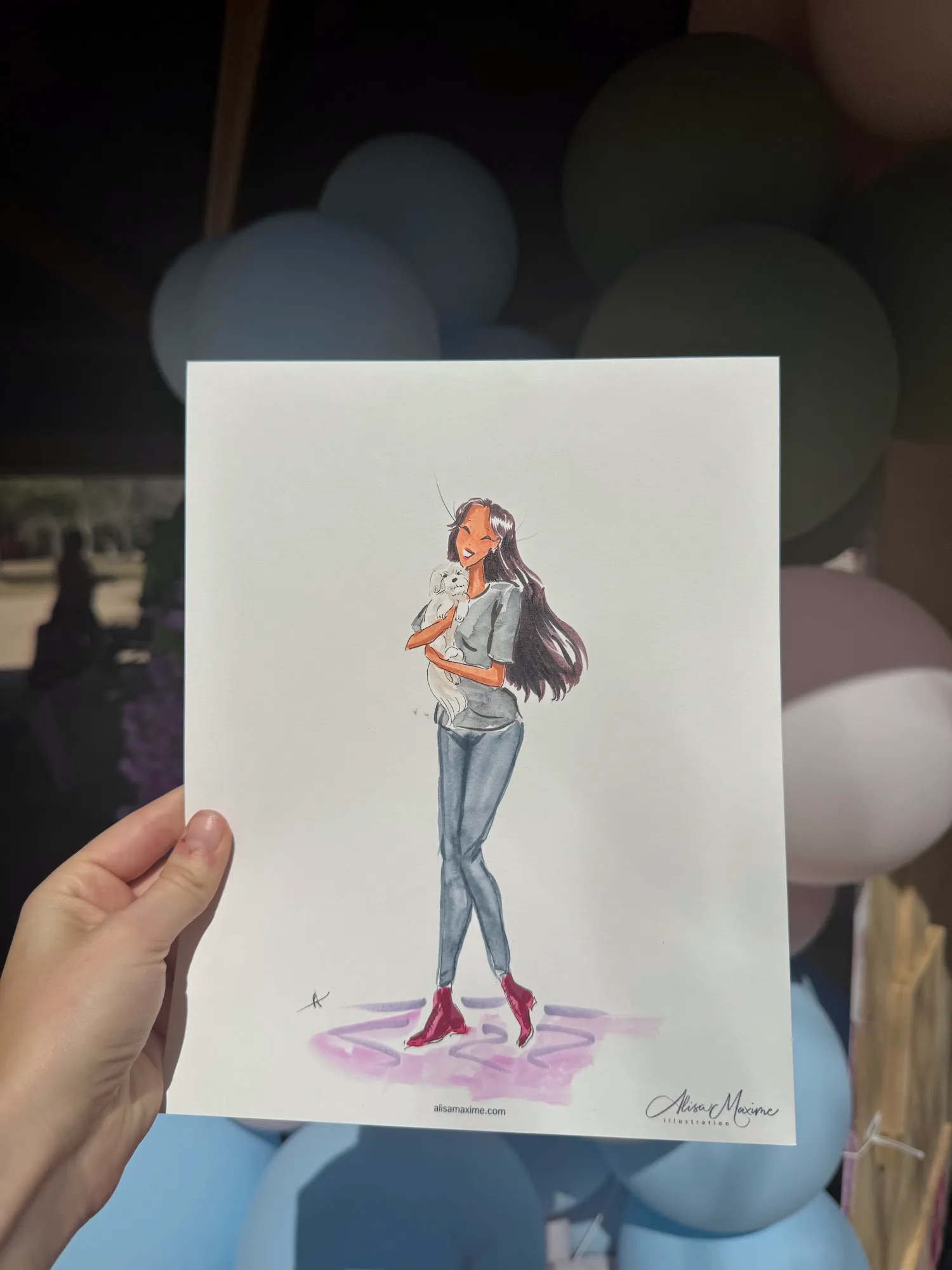 Live fashion sketch 7 from Bridgerton-Themed Birthday Celebration in Dallas