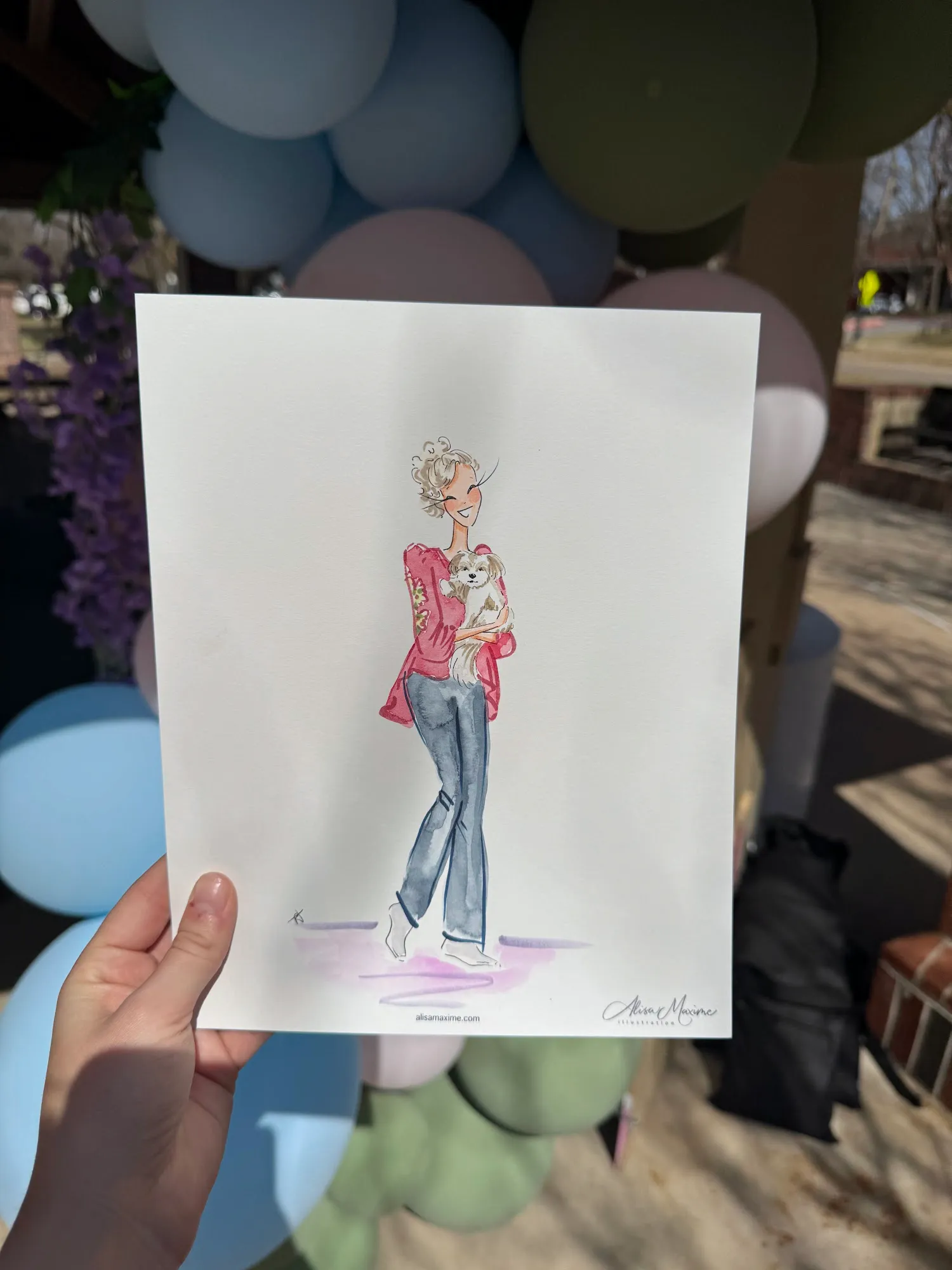 Live fashion sketch 5 from Bridgerton-Themed Birthday Celebration in Dallas