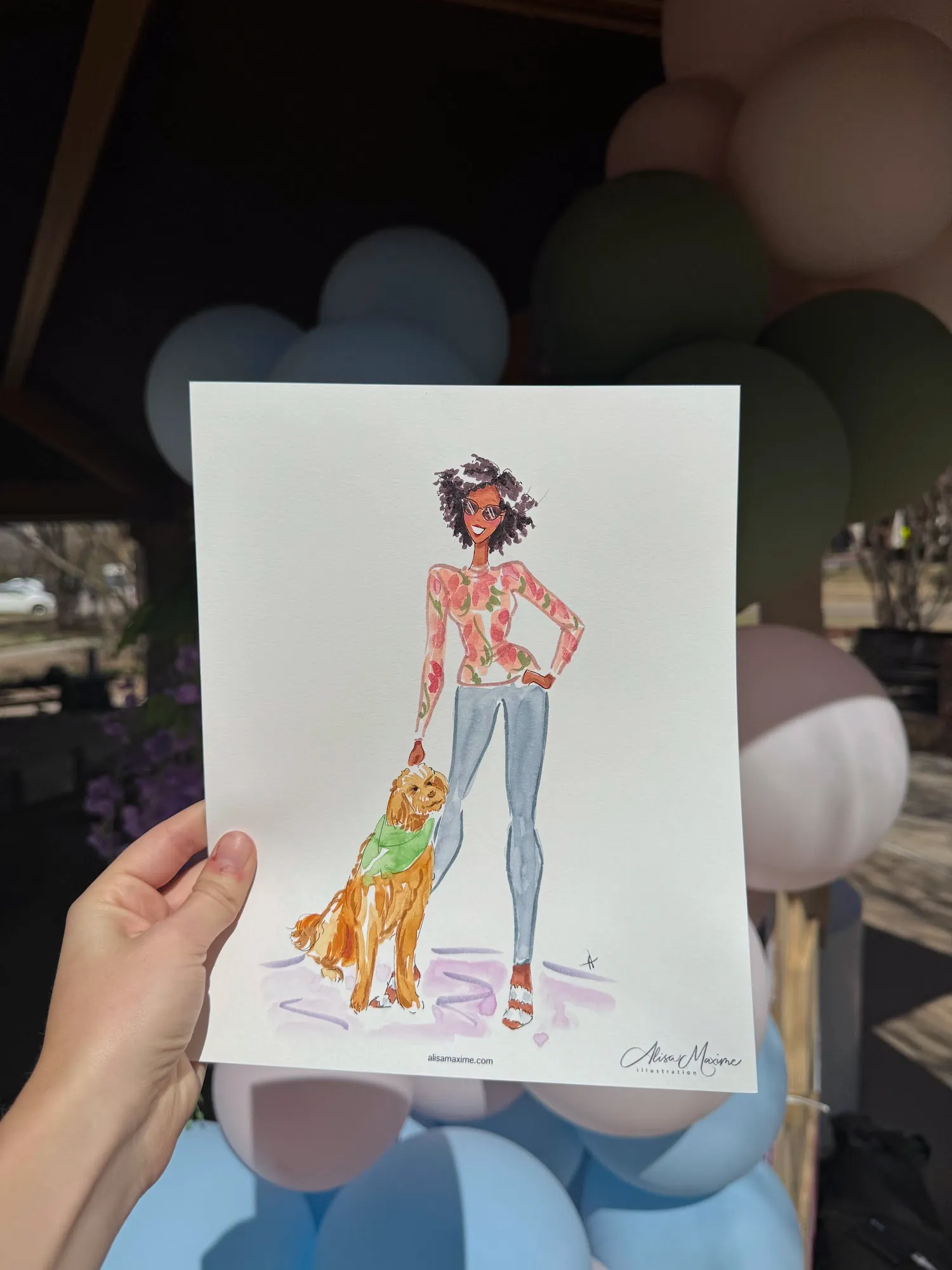 Live fashion sketch 6 from Bridgerton-Themed Birthday Celebration in Dallas