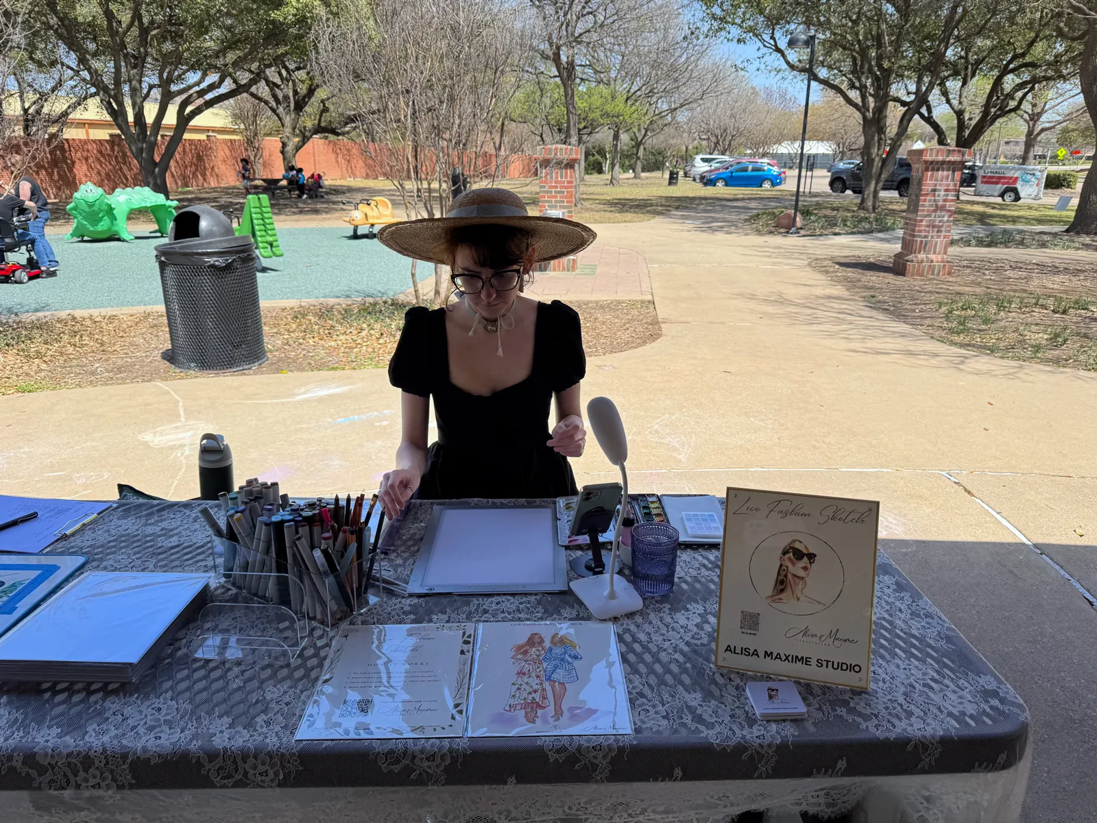 Our table at Addison Park