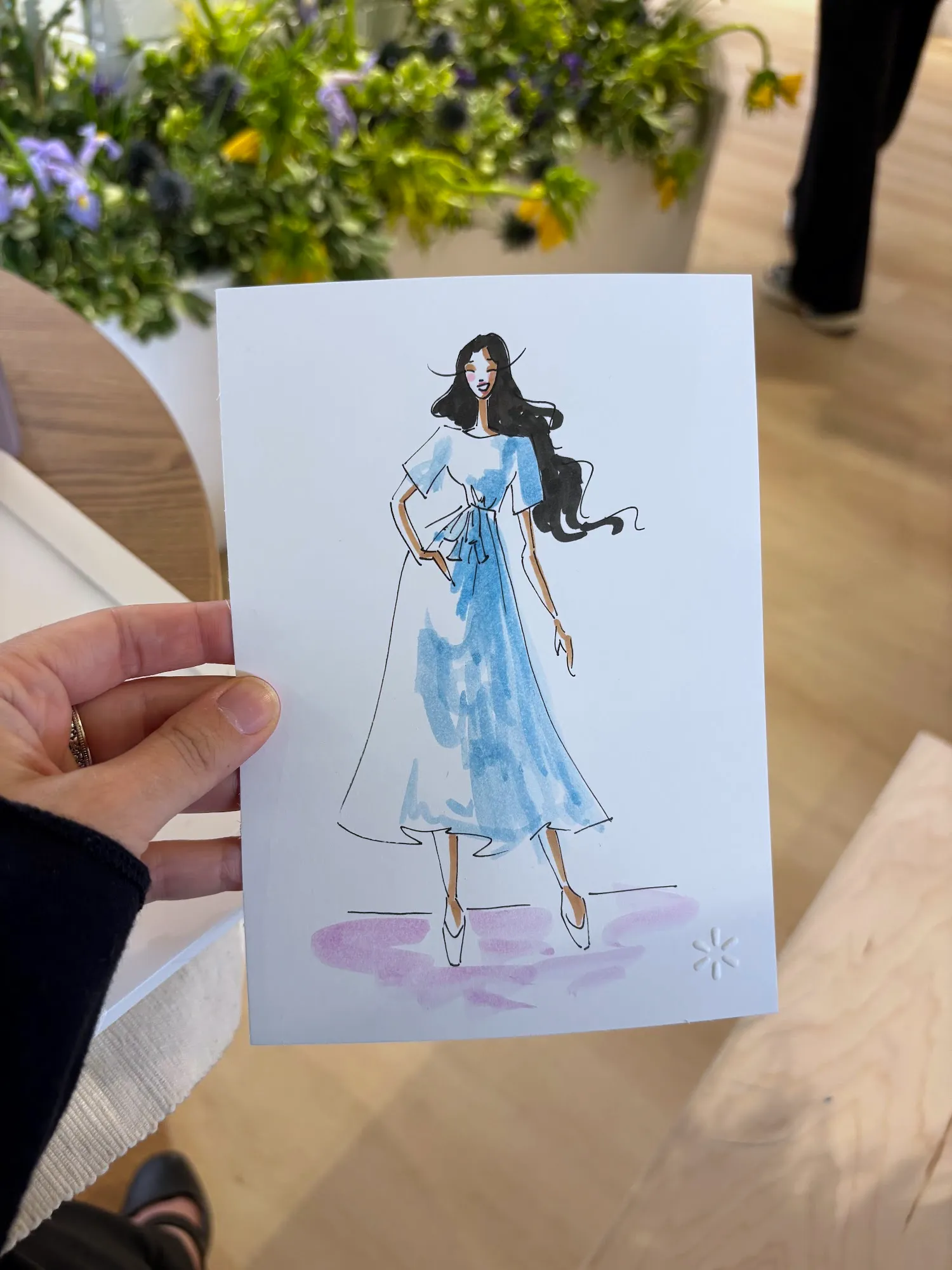 Live fashion sketch 15 from Walmart Shop Event at 210 Lafayette, New York