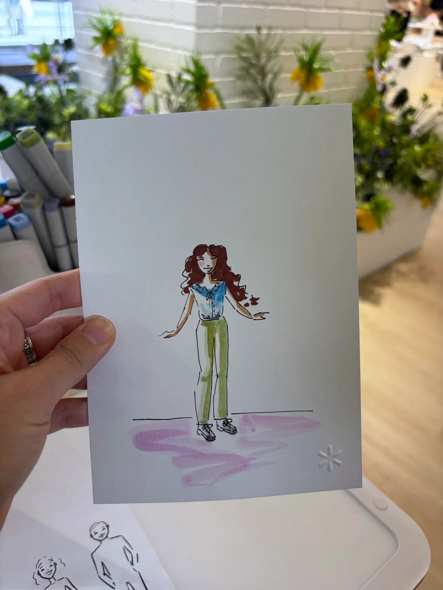 Live sketch from Walmart Shop Event at 210 Lafayette, New York