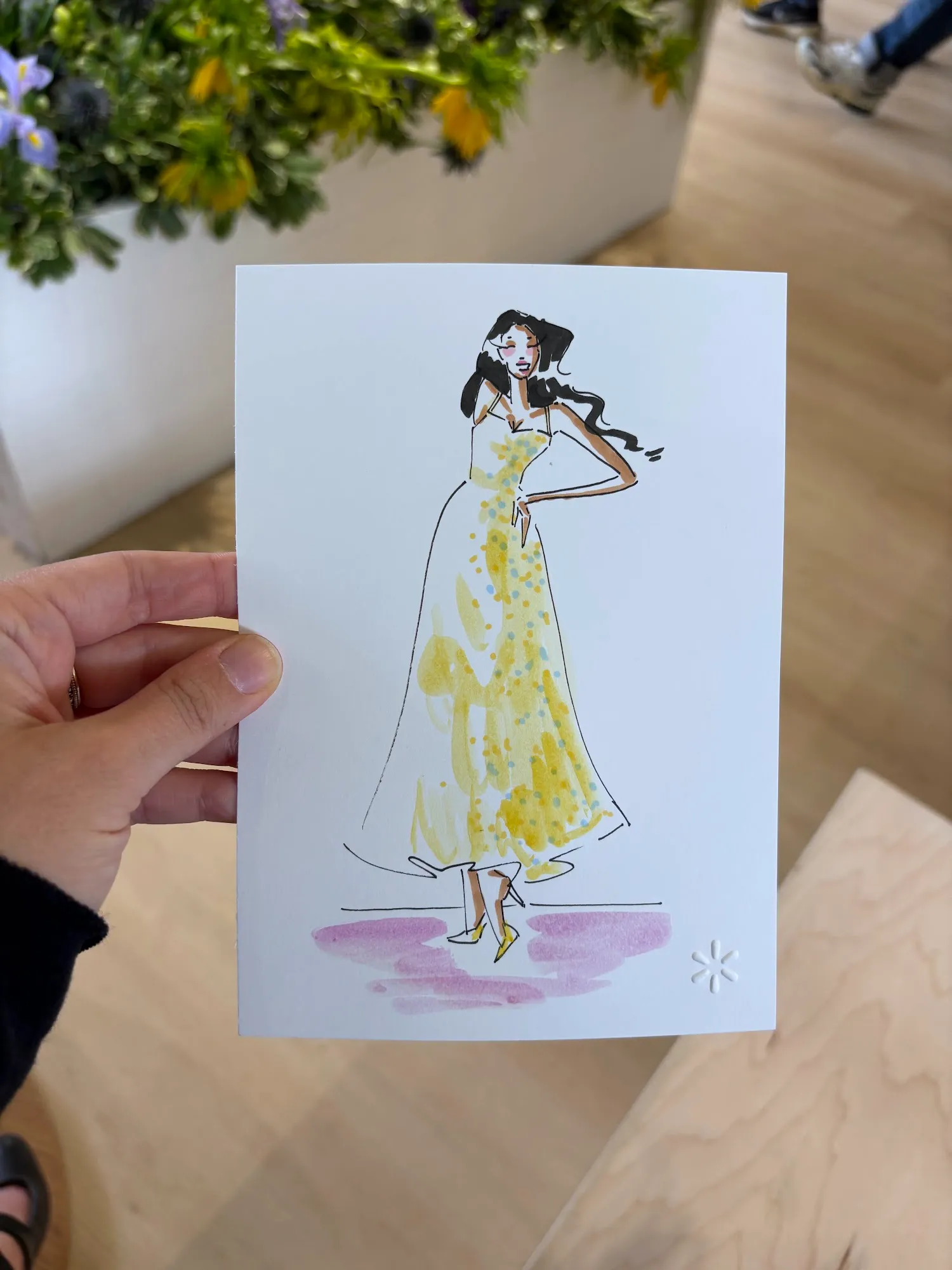 Live fashion sketch 10 from Walmart Shop Event at 210 Lafayette, New York