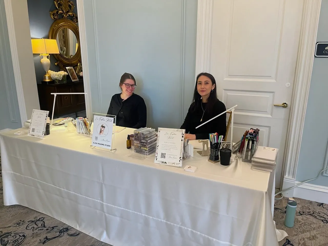 Our table at Hotel Carmichael