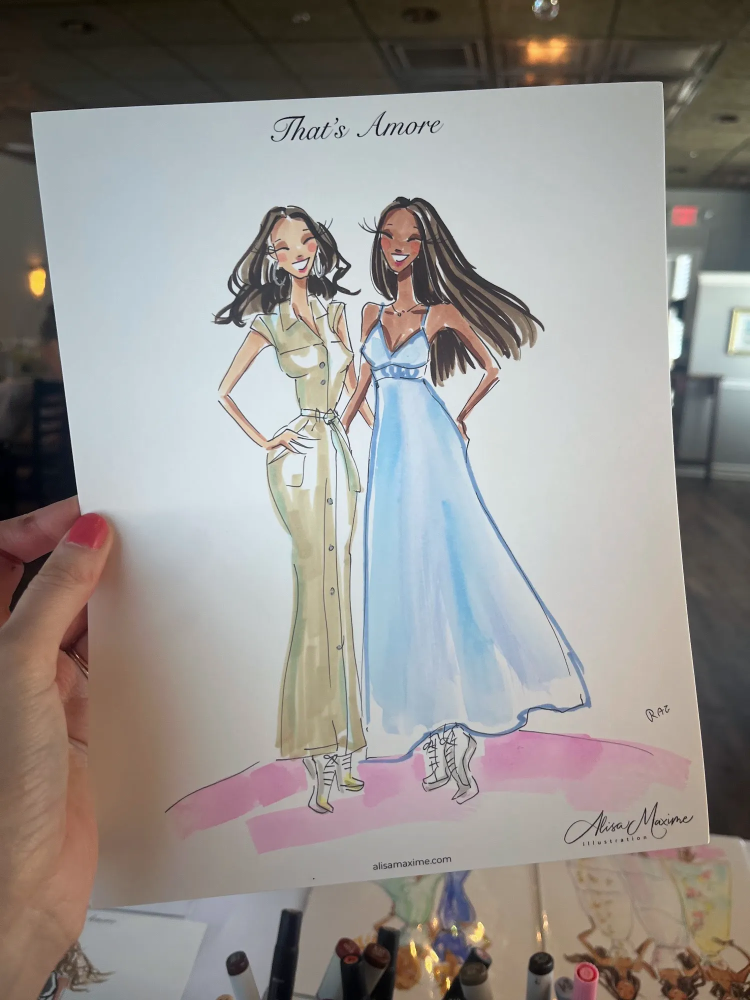 Live fashion sketch 12 from Bridal Shower Celebration in Long Grove