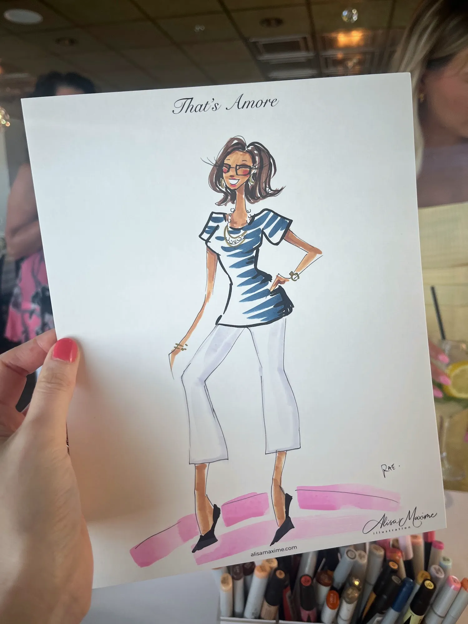 Live fashion sketch 6 from Bridal Shower Celebration in Long Grove