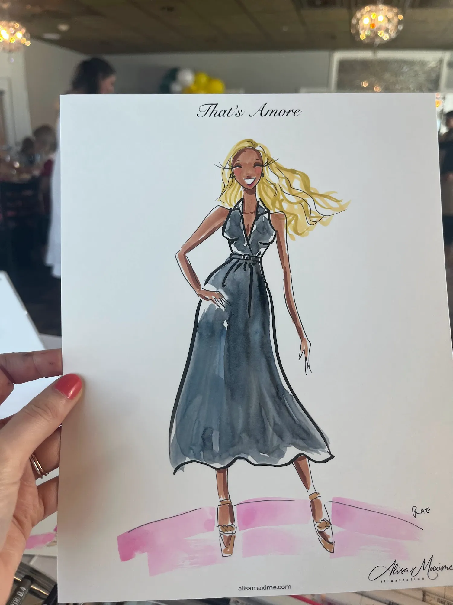 Live fashion sketch 16 from Bridal Shower Celebration in Long Grove