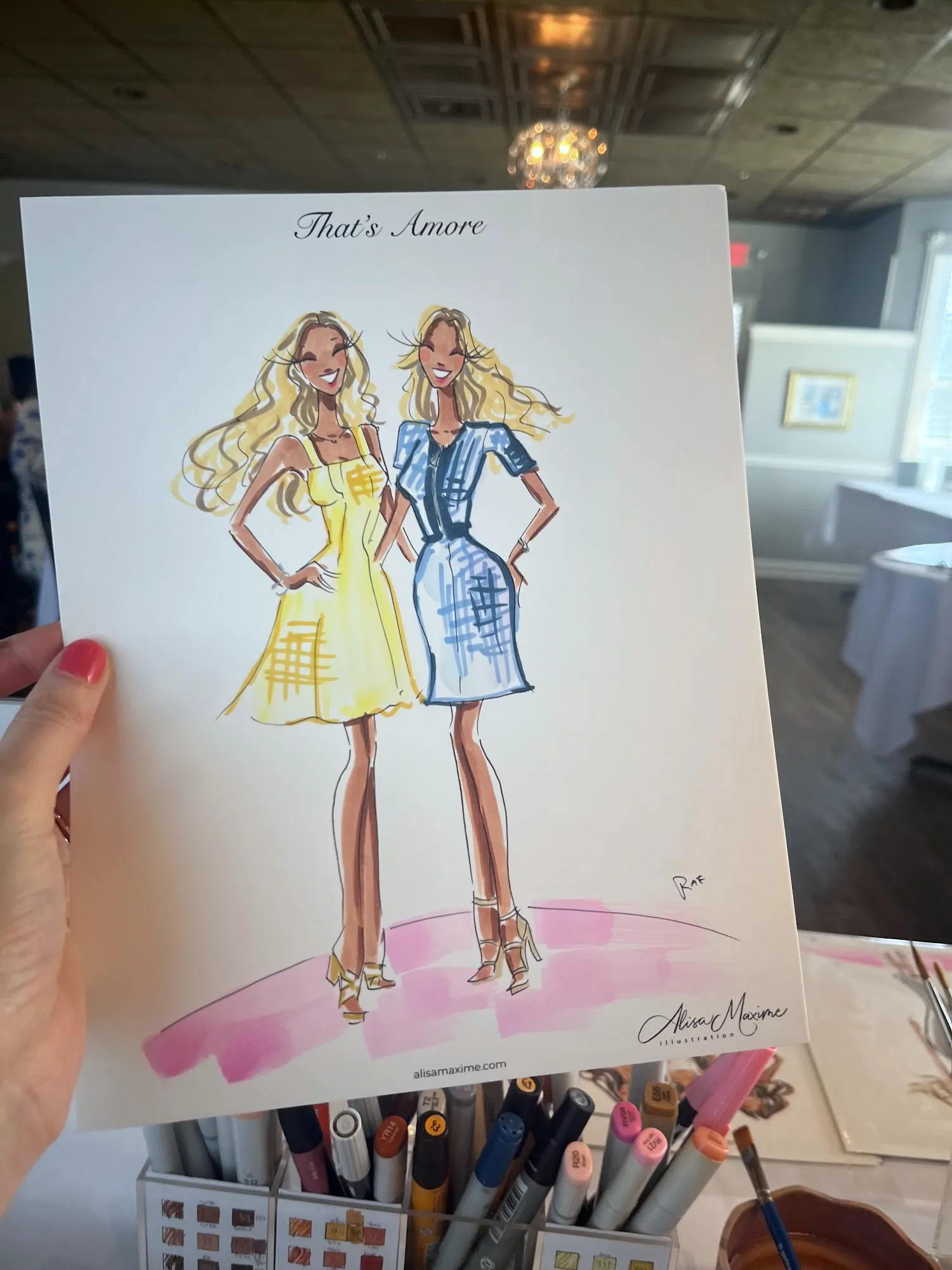 Live fashion sketch 14 from Bridal Shower Celebration in Long Grove