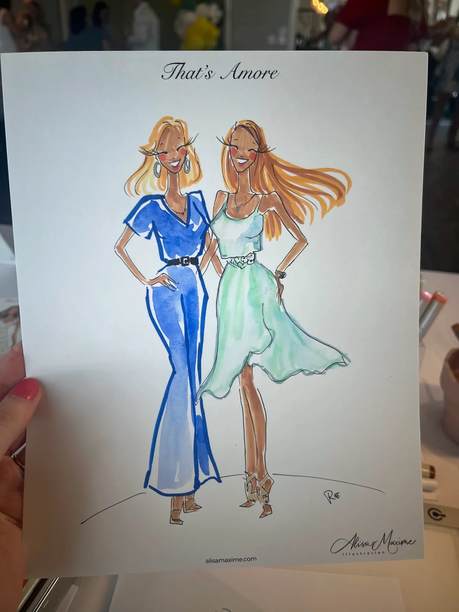 Live fashion sketch 4 from Bridal Shower Celebration in Long Grove