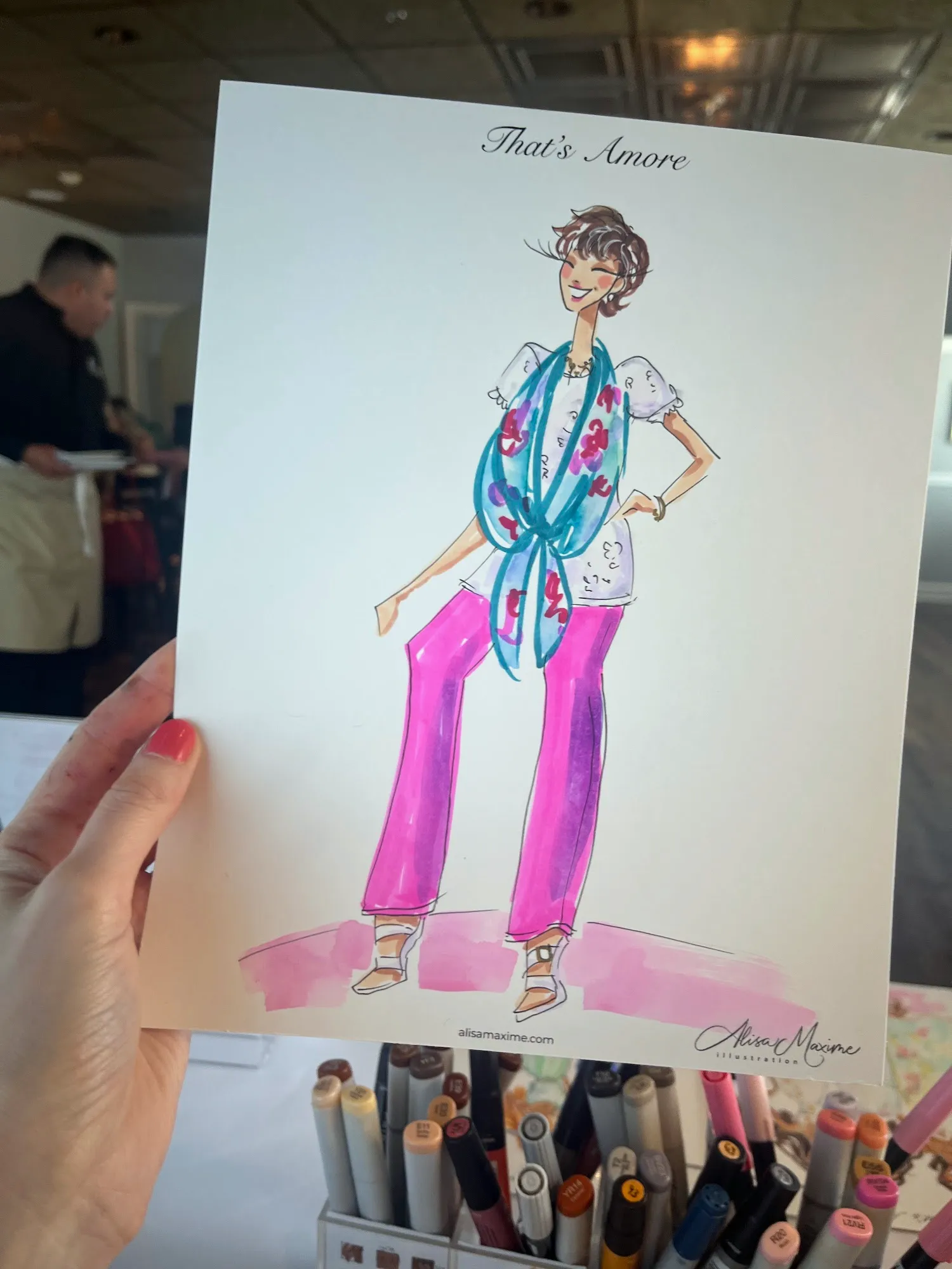 Live fashion sketch 15 from Bridal Shower Celebration in Long Grove