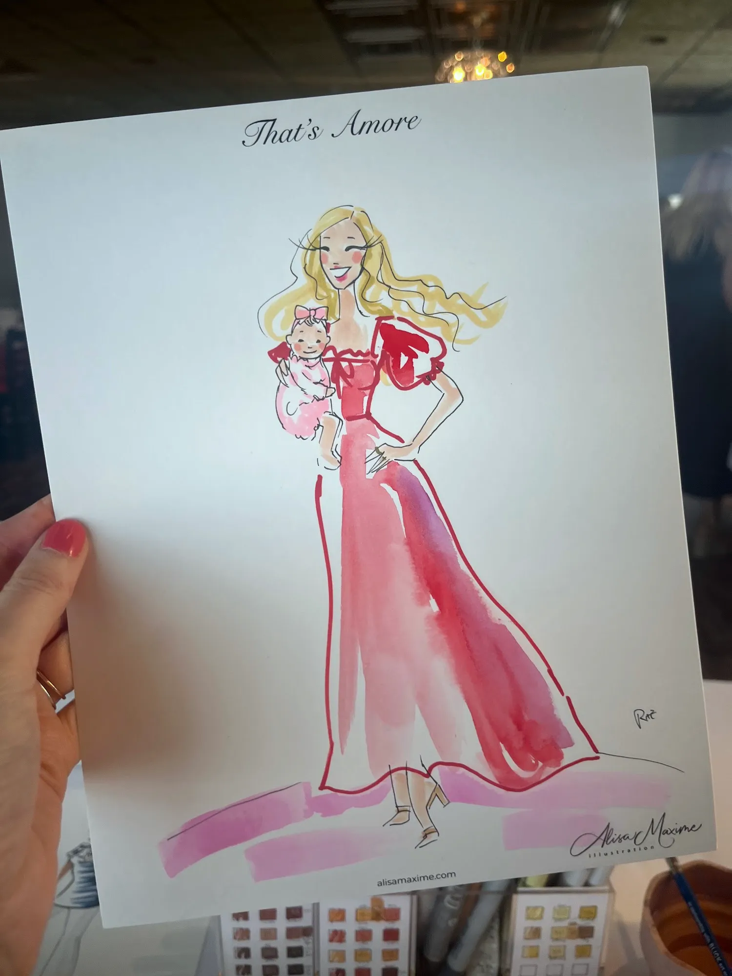Live fashion sketch 7 from Bridal Shower Celebration in Long Grove
