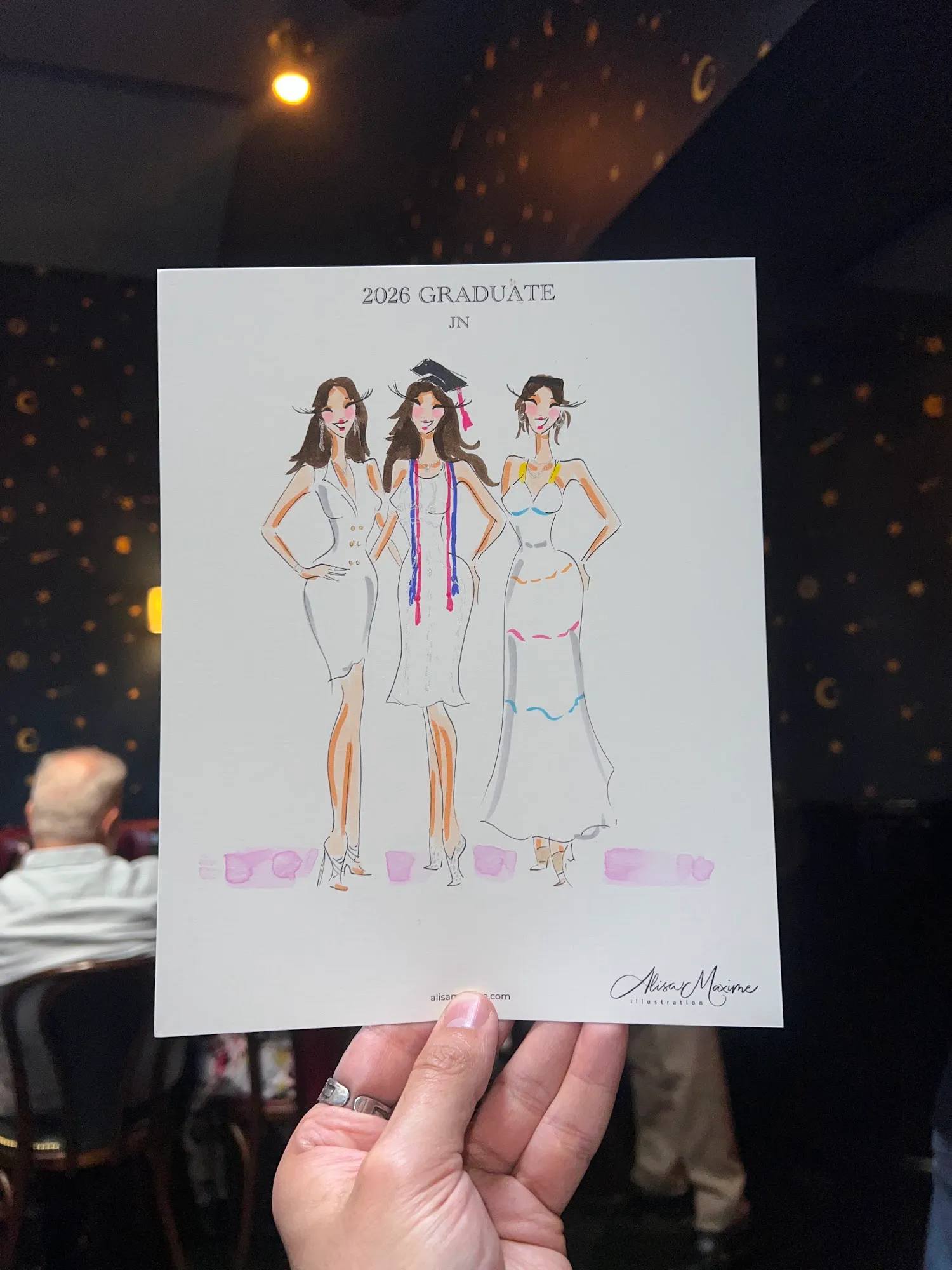 Live fashion sketch 9 from Graduation Fashion Celebration in New York City
