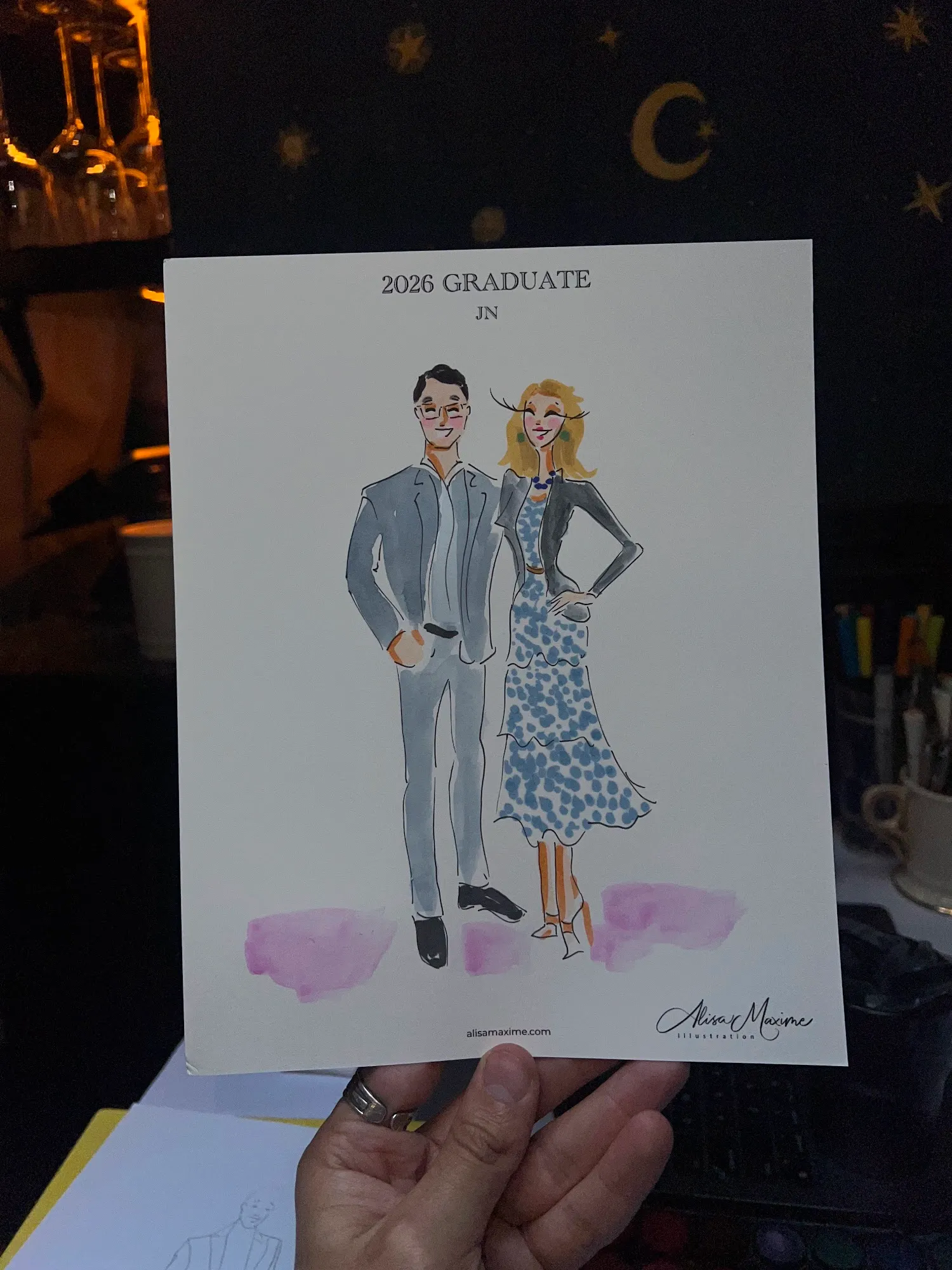 Live fashion sketch 13 from Graduation Fashion Celebration in New York City