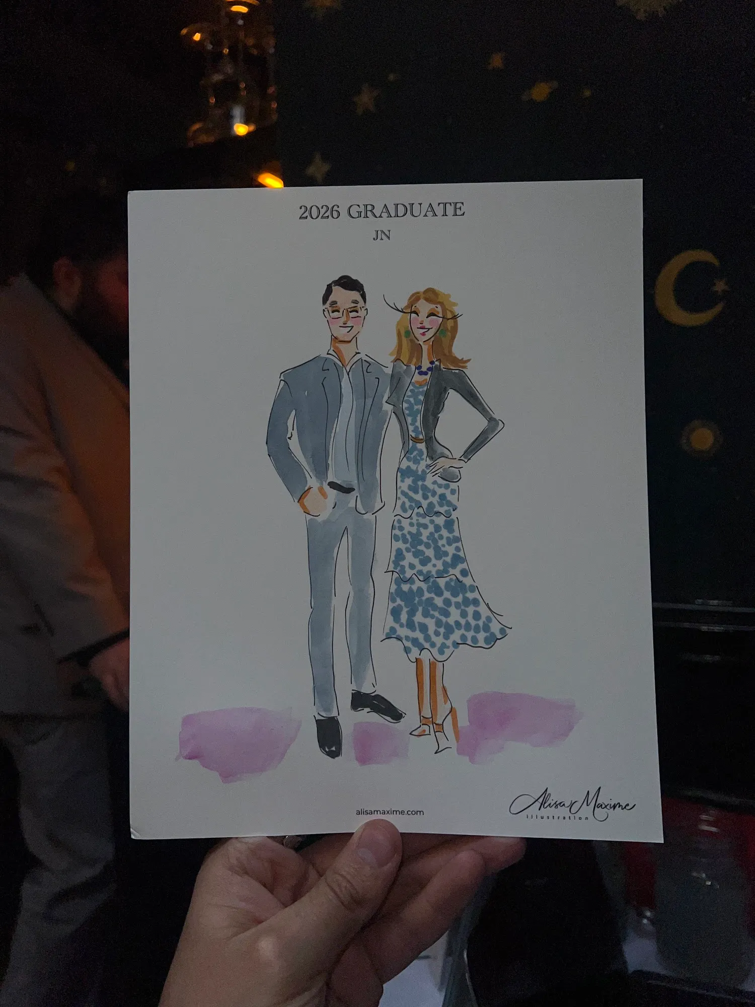 Live fashion sketch 14 from Graduation Fashion Celebration in New York City