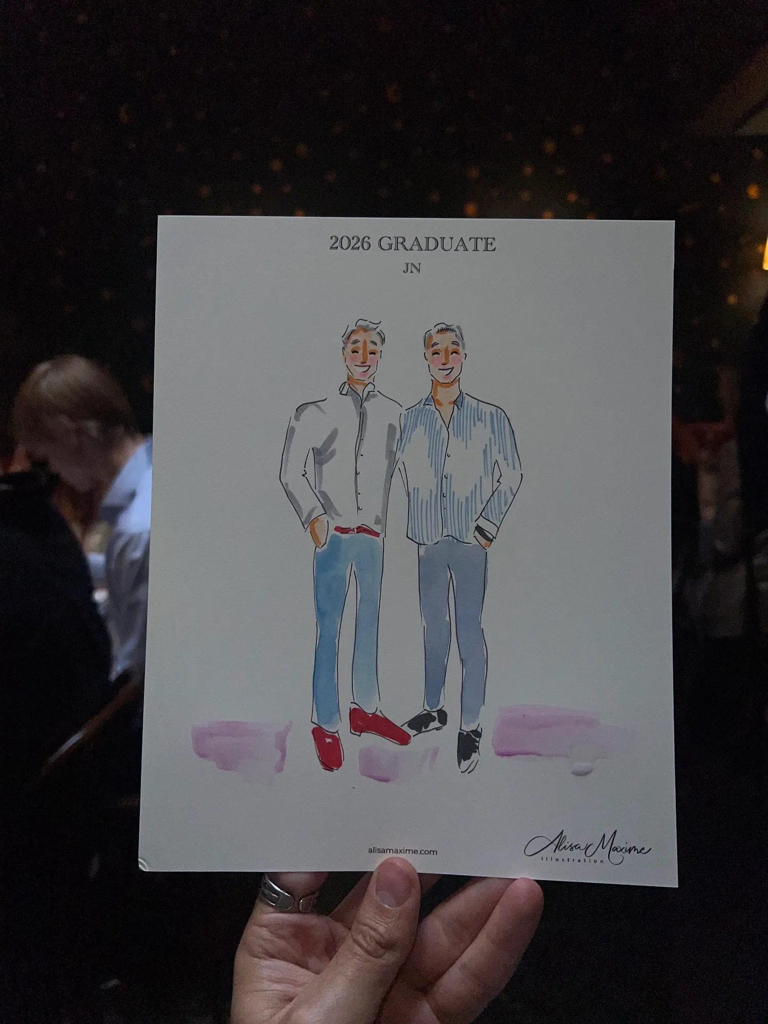 Live fashion sketch 15 from Graduation Fashion Celebration in New York City