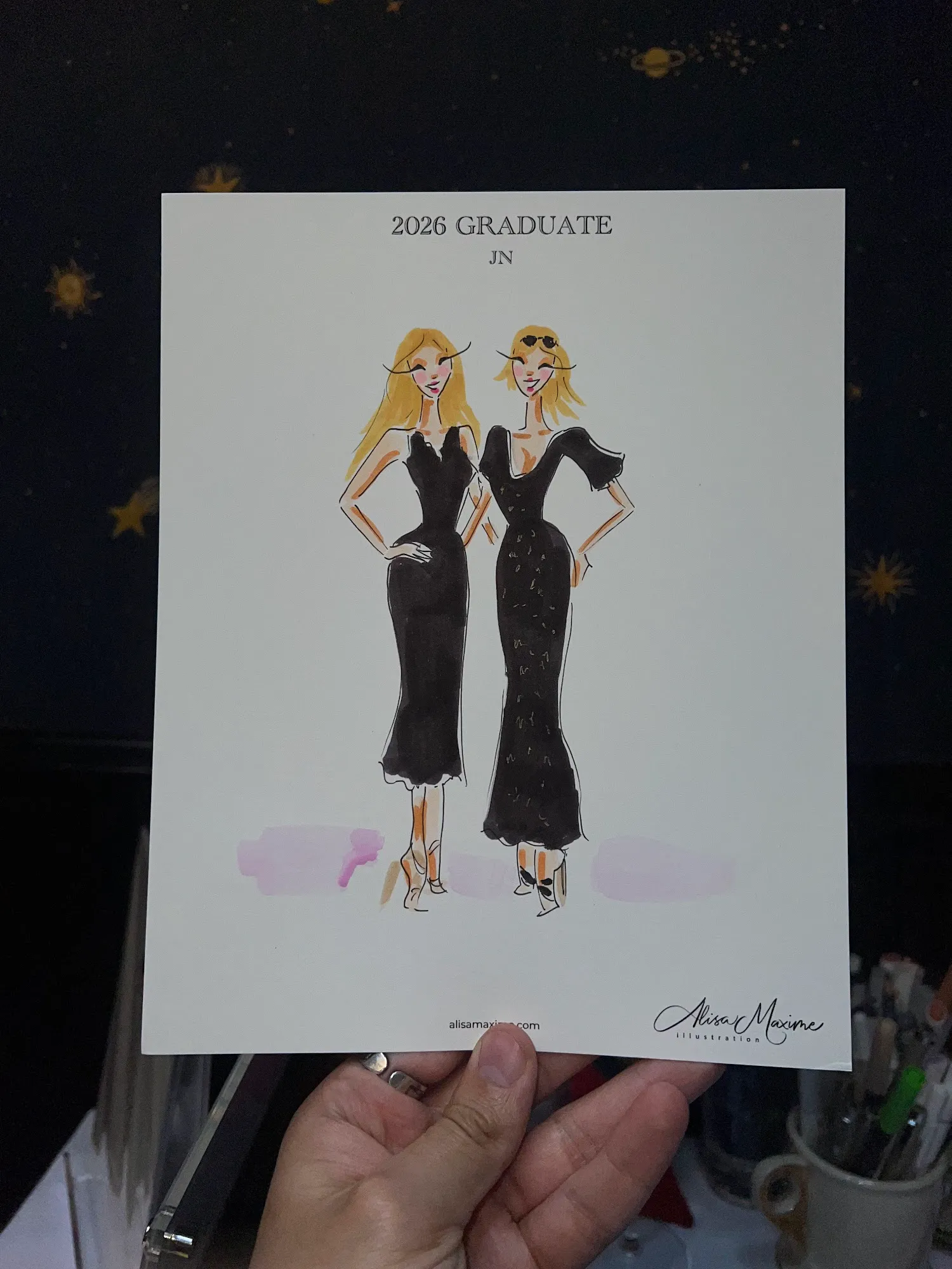 Live fashion sketch 10 from Graduation Fashion Celebration in New York City