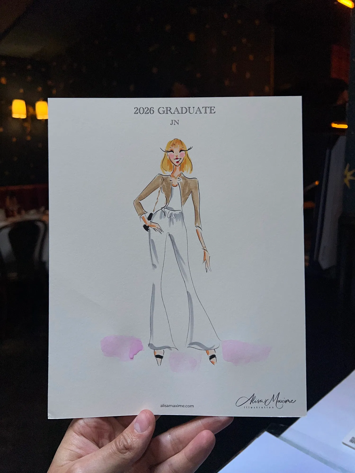Live fashion sketch 4 from Graduation Fashion Celebration in New York City