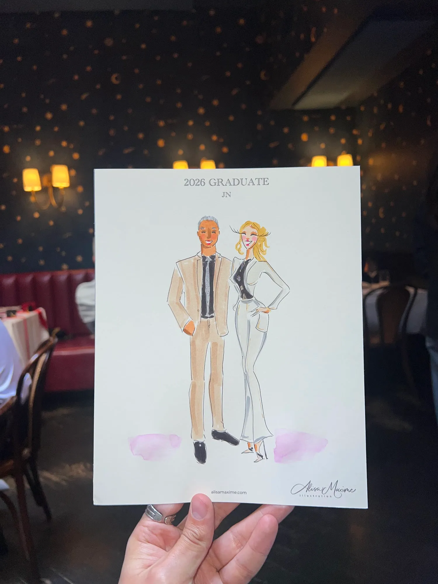 Live fashion sketch 5 from Graduation Fashion Celebration in New York City