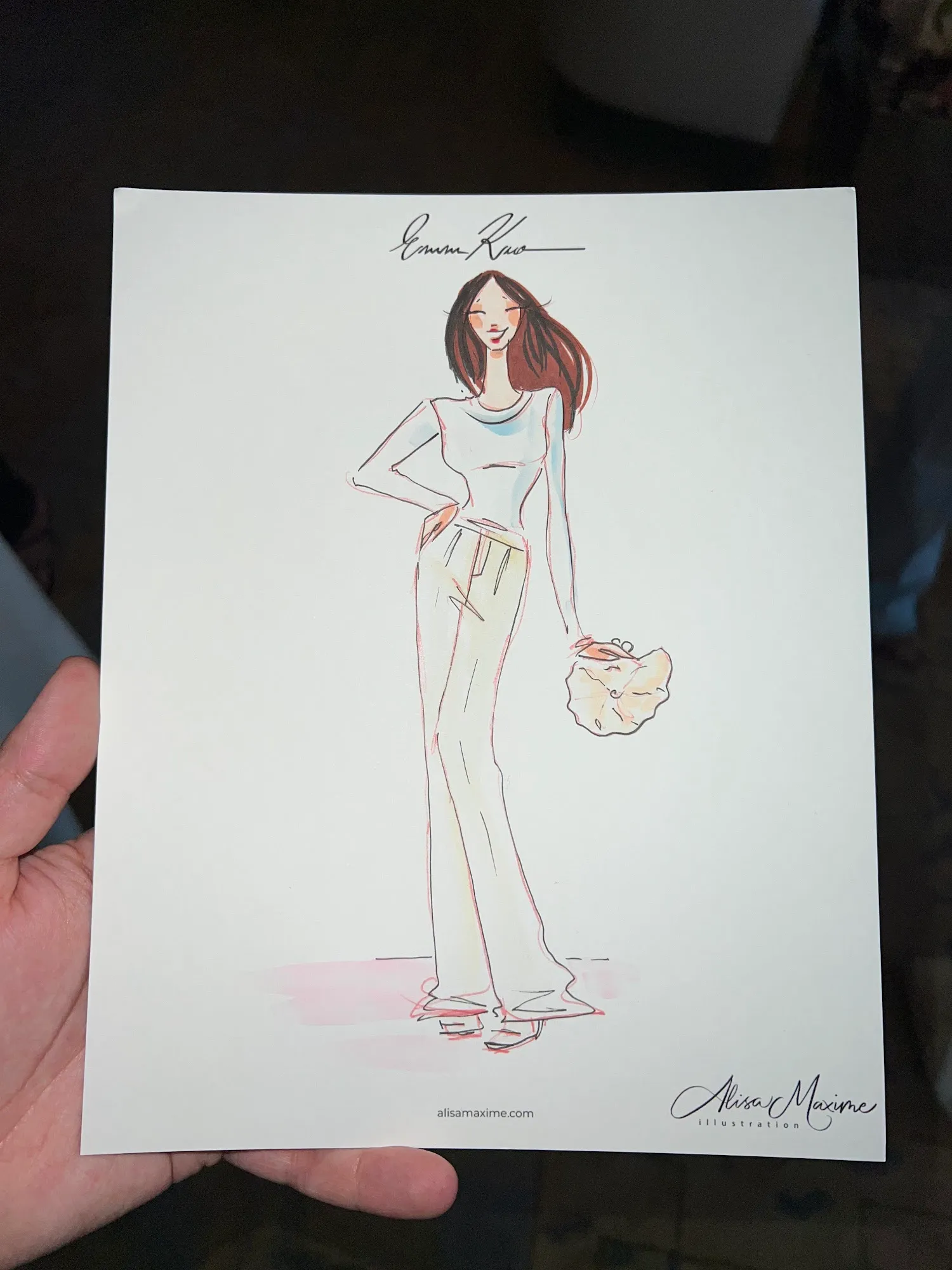 Live fashion sketch 9 from Infinity Creative Agency Shop Event at Central Park Tower, New York