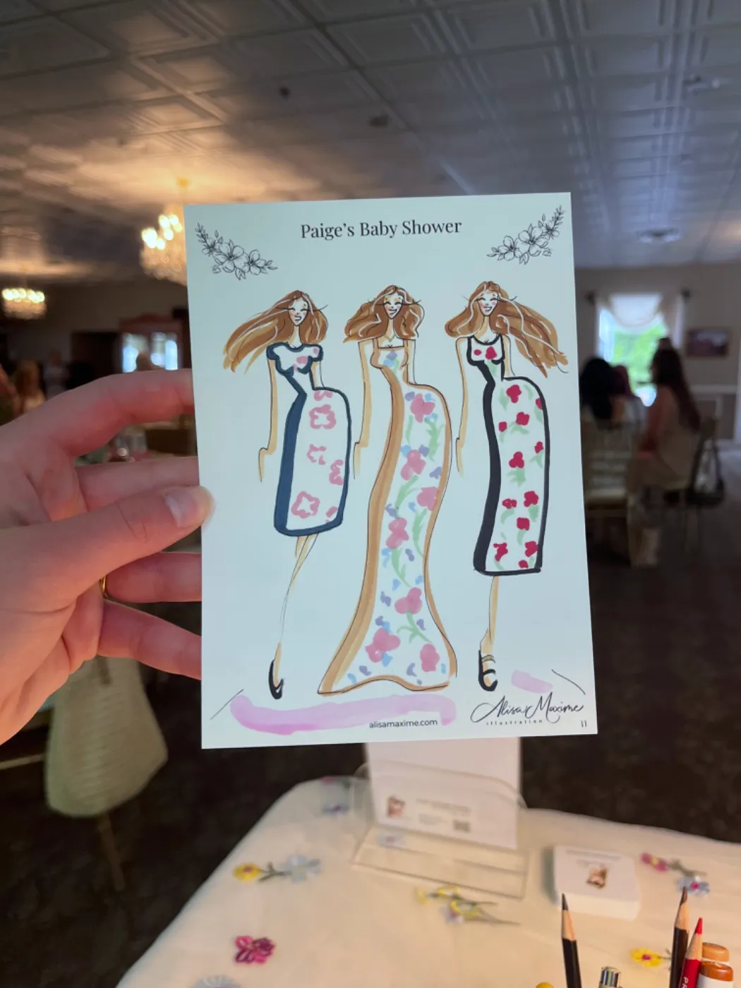 Live fashion sketch 11 from Baby Shower in Hopewell Junction, New York