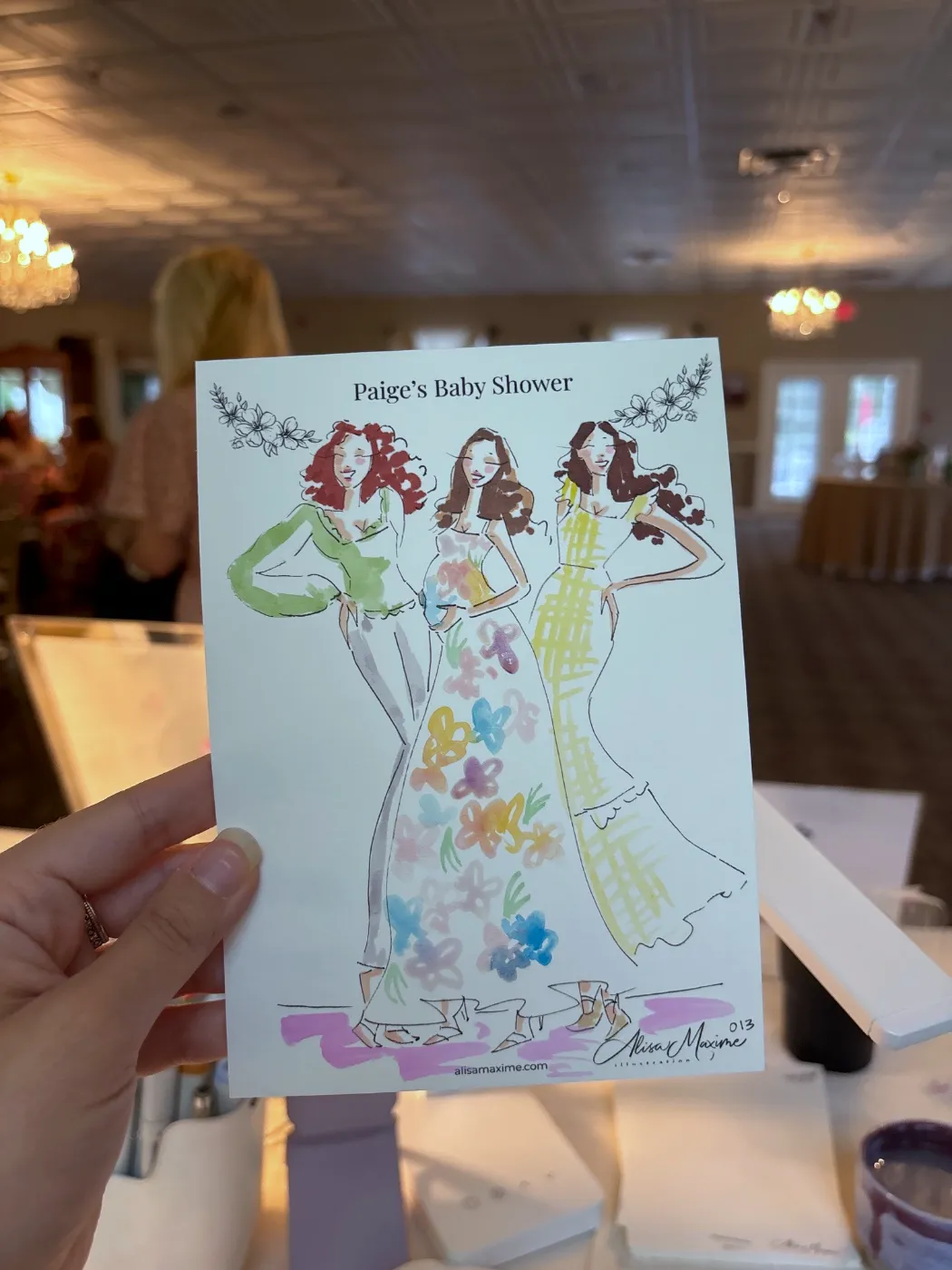 Live fashion sketch 13 from Baby Shower in Hopewell Junction, New York