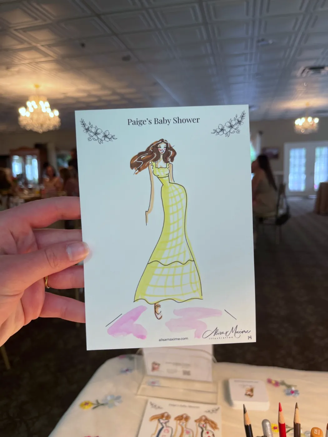 Live fashion sketch 14 from Baby Shower in Hopewell Junction, New York