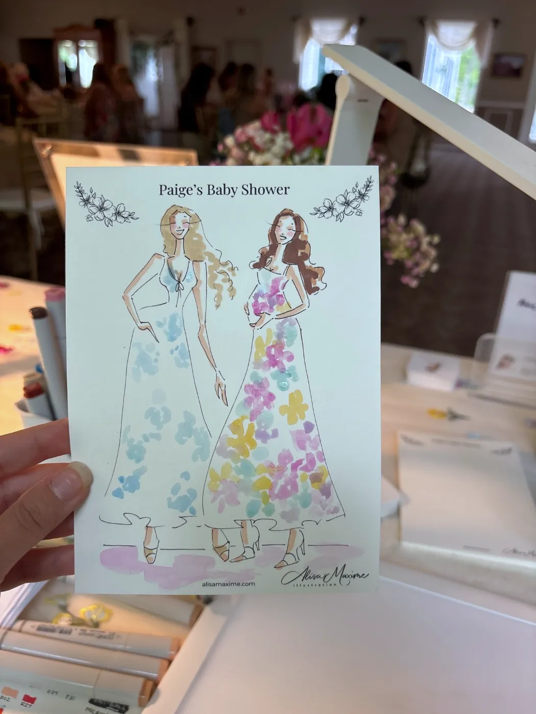 Live fashion sketch 8 from Baby Shower in Hopewell Junction, New York