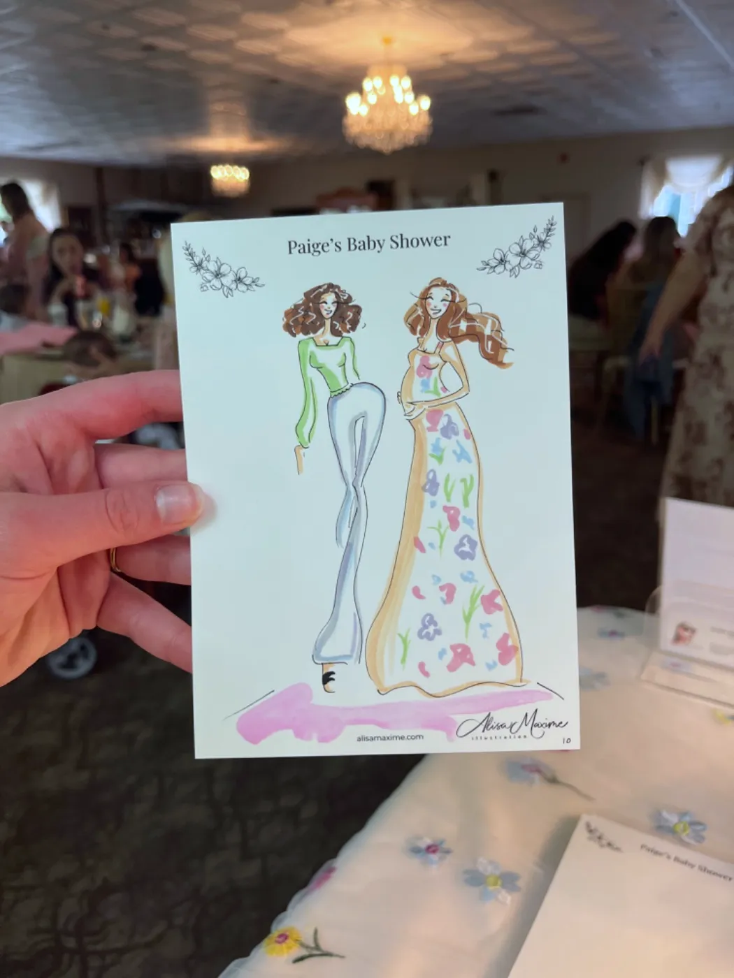 Live fashion sketch 10 from Baby Shower in Hopewell Junction, New York