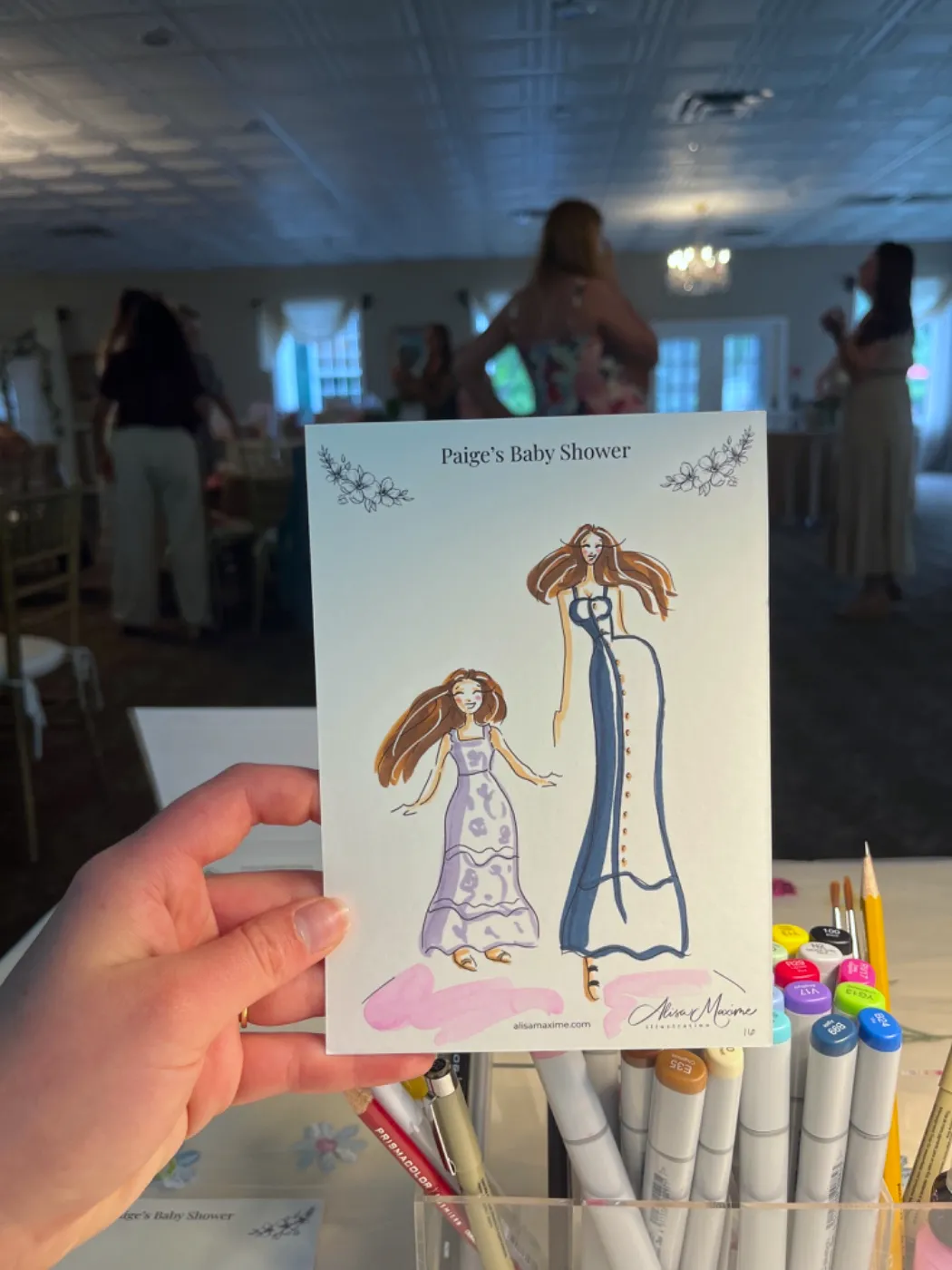 Live fashion sketch 16 from Baby Shower in Hopewell Junction, New York