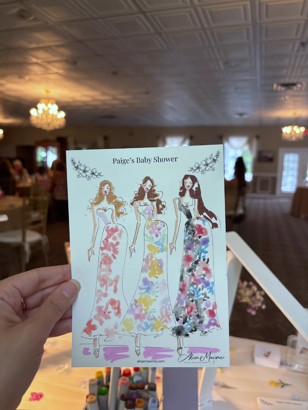 Live fashion sketch 12 from Baby Shower in Hopewell Junction, New York