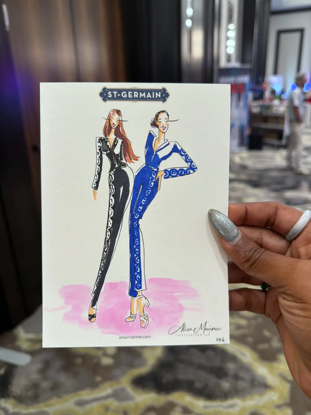 Live fashion sketch 7 from Event at The Post Oak Hotel, Houston