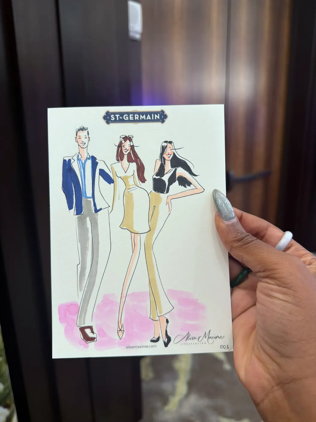 Live fashion sketch 4 from Event at The Post Oak Hotel, Houston